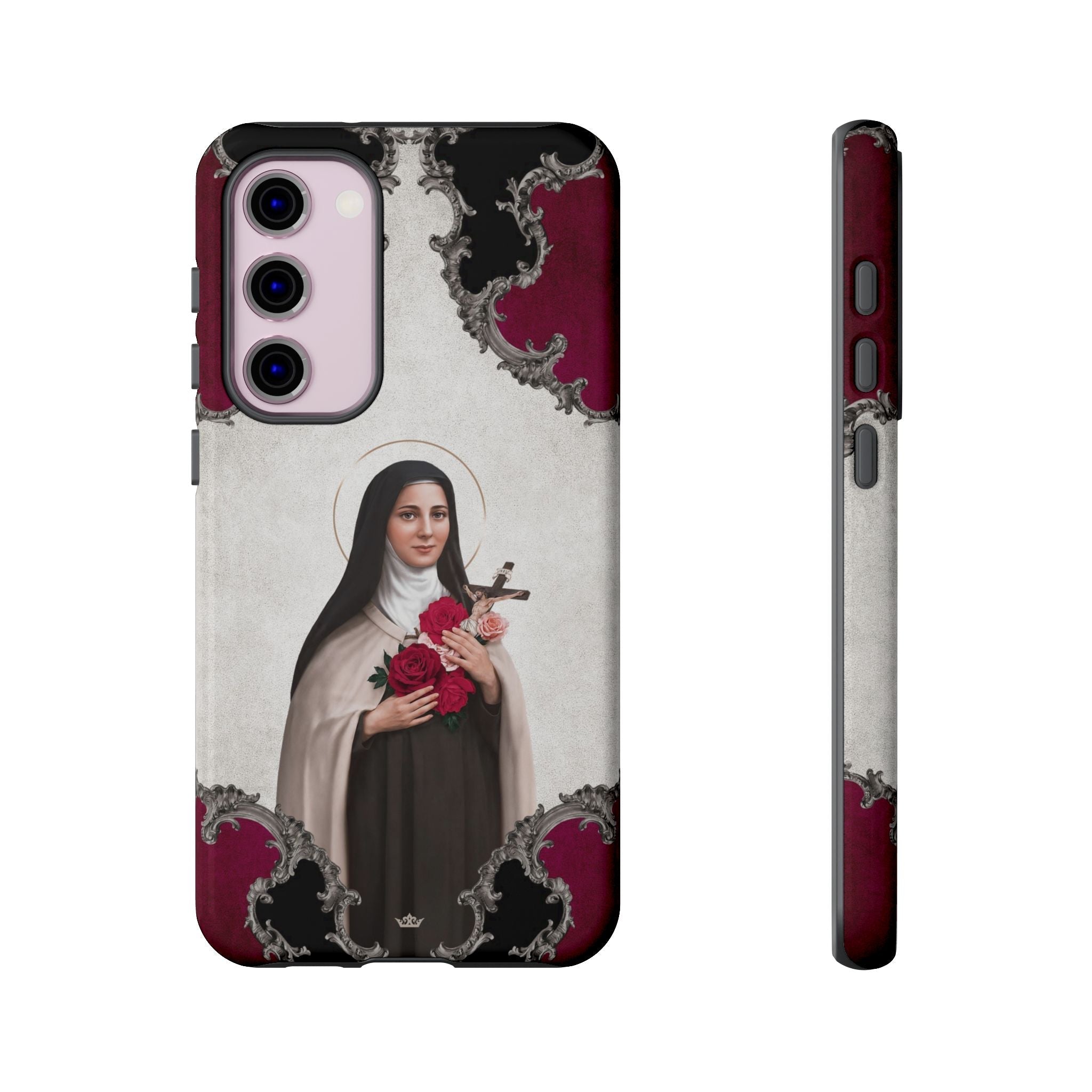 St. Therese of Lisieux Hard Phone Case (Baroque) - Venxara