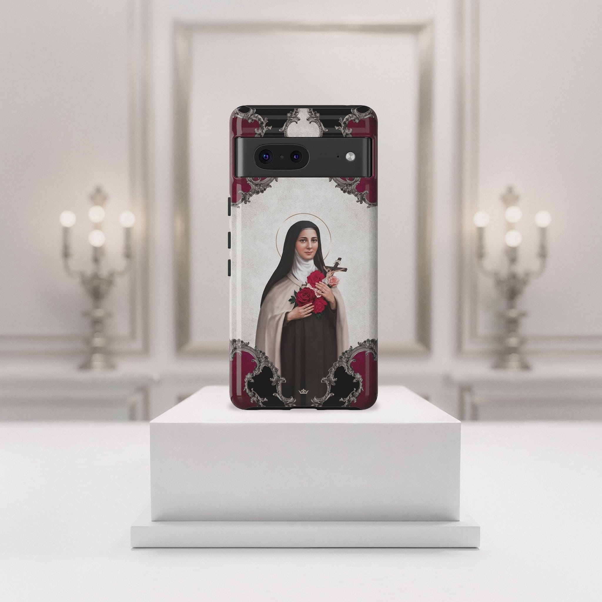 St. Therese of Lisieux Hard Phone Case (Baroque) Copyright VENXARA