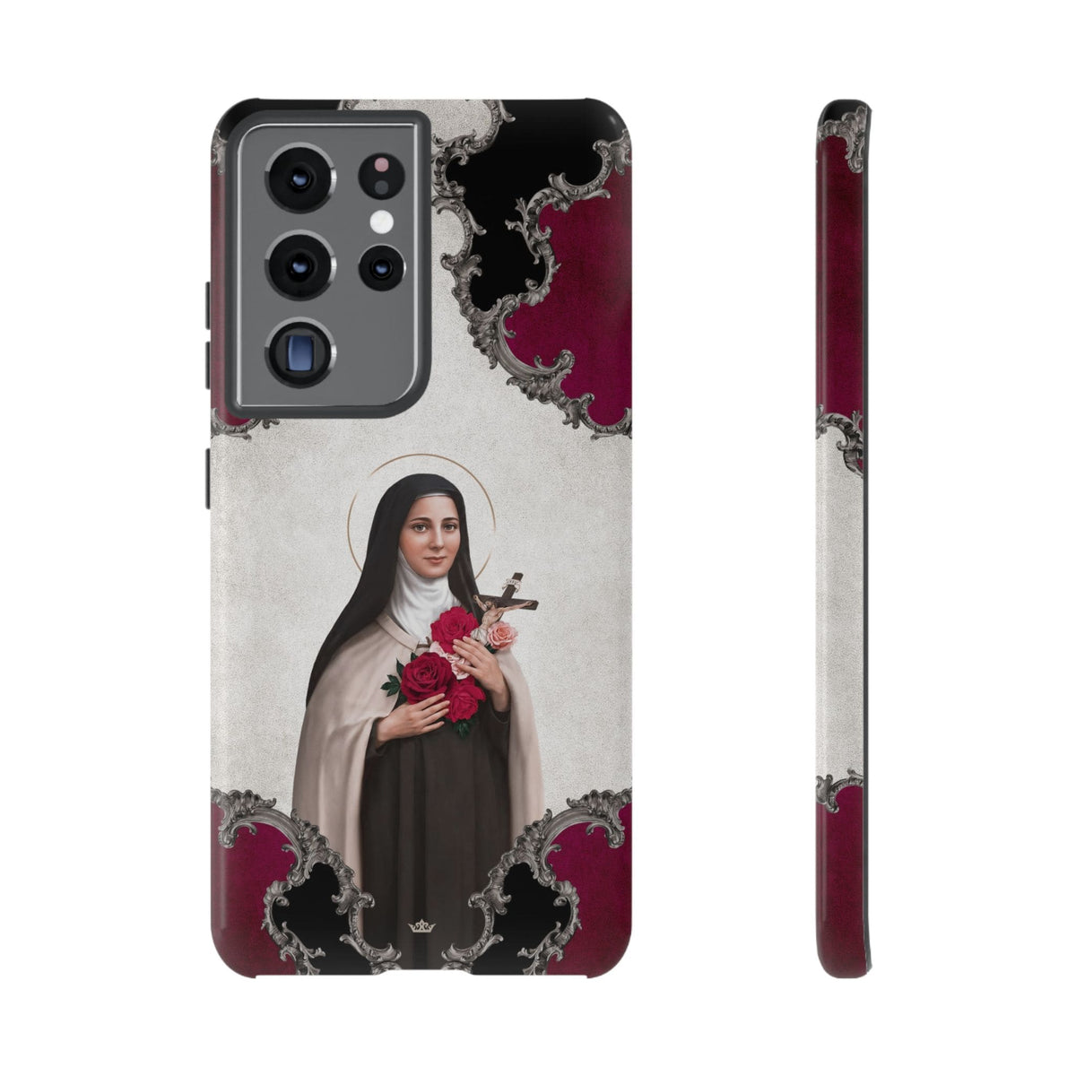 St. Therese of Lisieux Hard Phone Case (Baroque) Copyright VENXARA