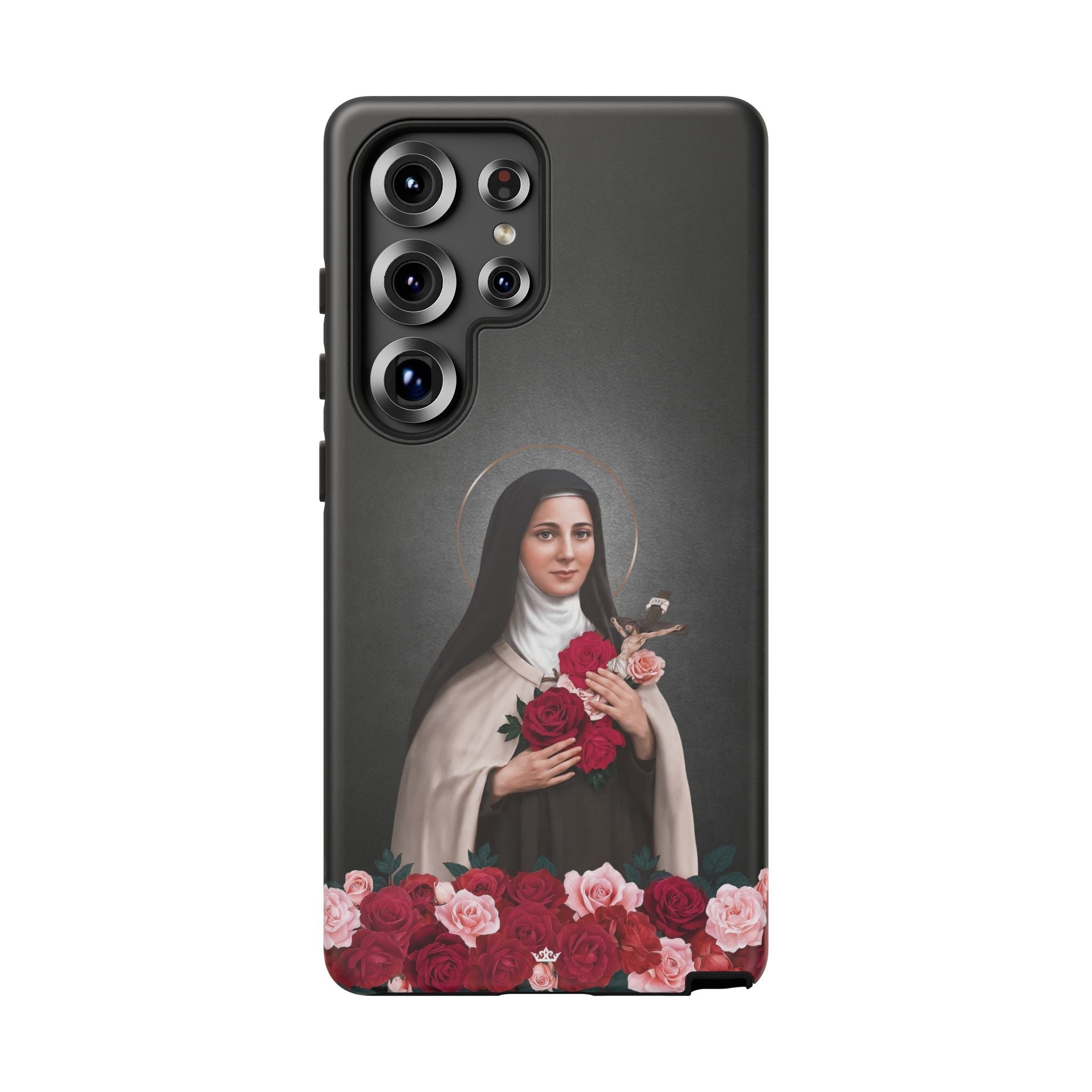 St. Therese of Lisieux Hard Phone Case (Dark) - Venxara