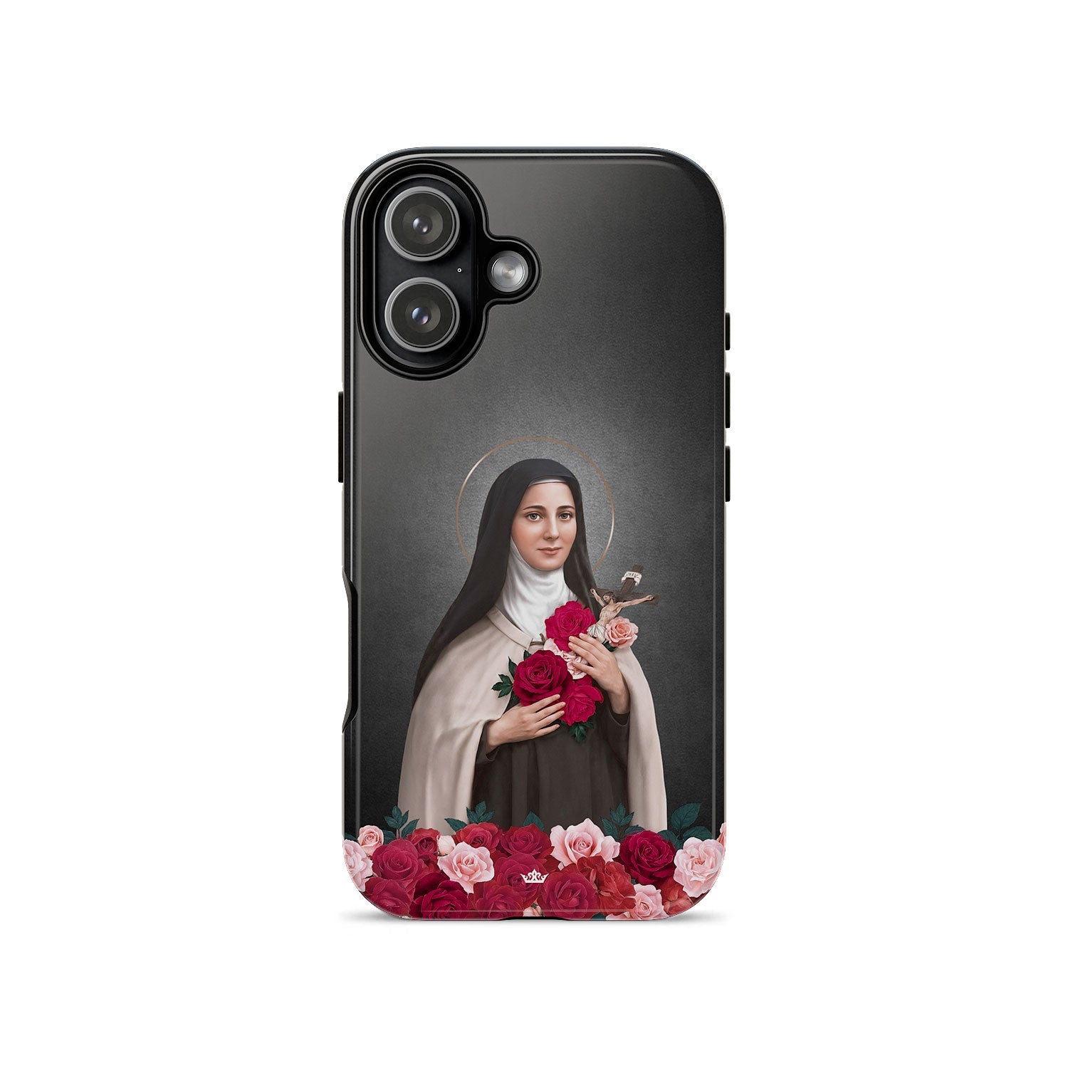 St. Therese of Lisieux Hard Phone Case (Dark) - VENXARA
