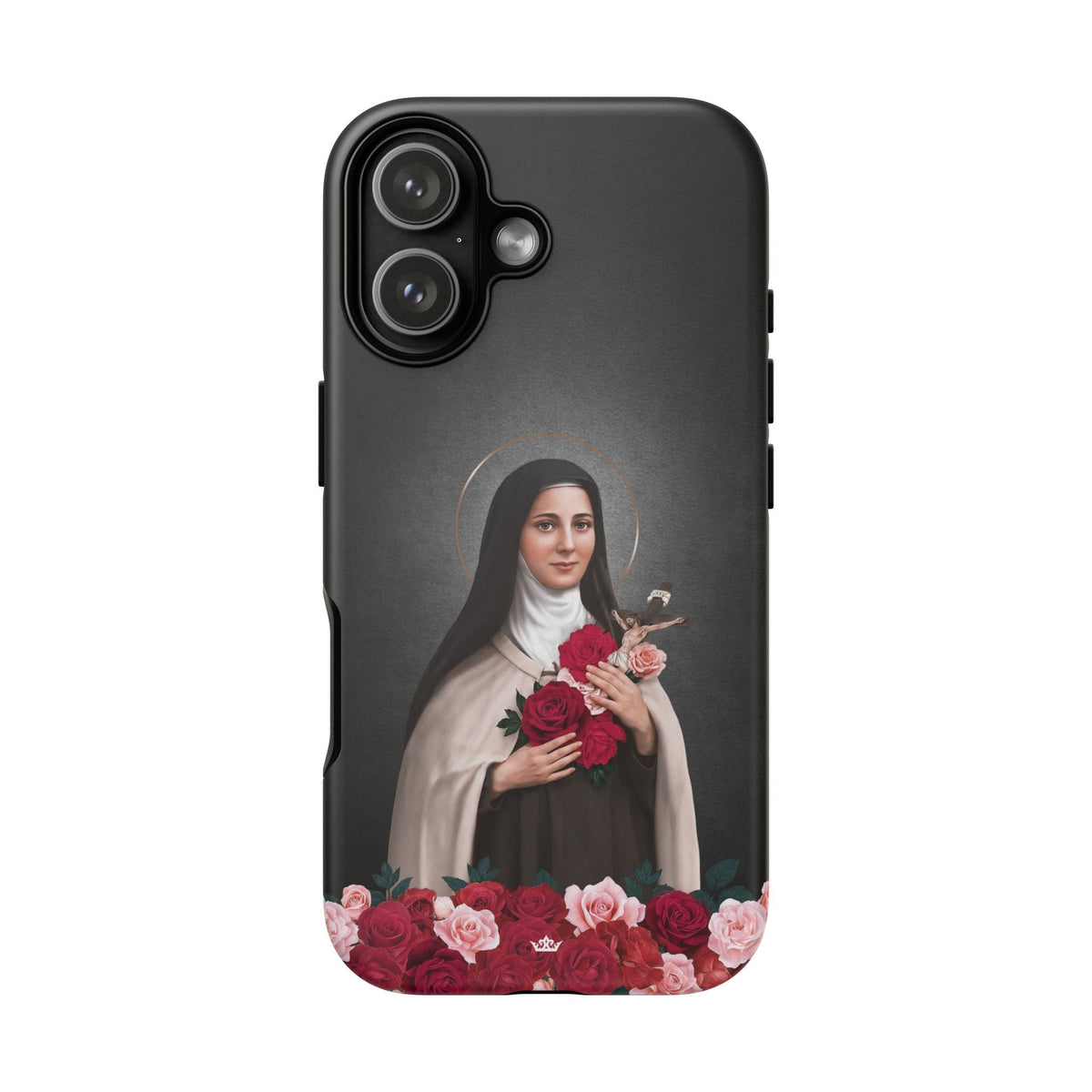 St. Therese of Lisieux Hard Phone Case (Dark) Copyright VENXARA