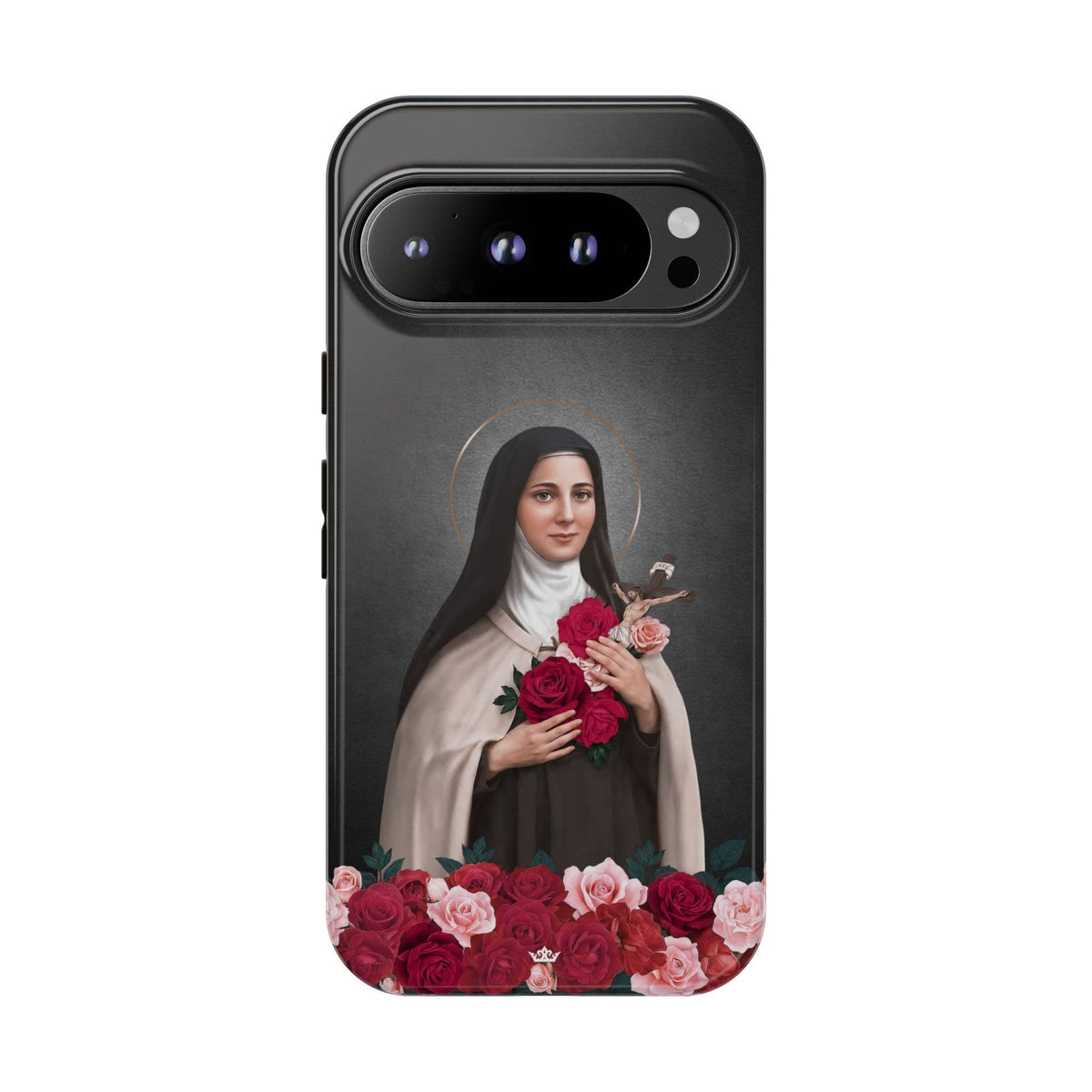 St. Therese of Lisieux Hard Phone Case (Dark) Copyright VENXARA
