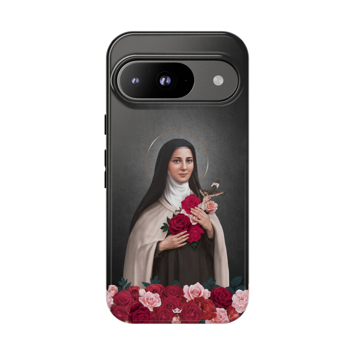 St. Therese of Lisieux Hard Phone Case (Dark) Copyright VENXARA