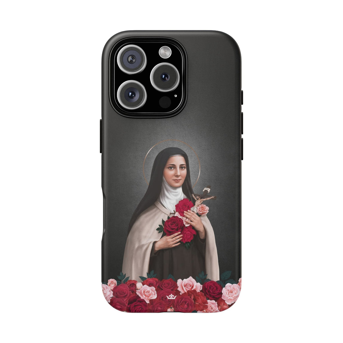 St. Therese of Lisieux Hard Phone Case (Dark) Copyright VENXARA