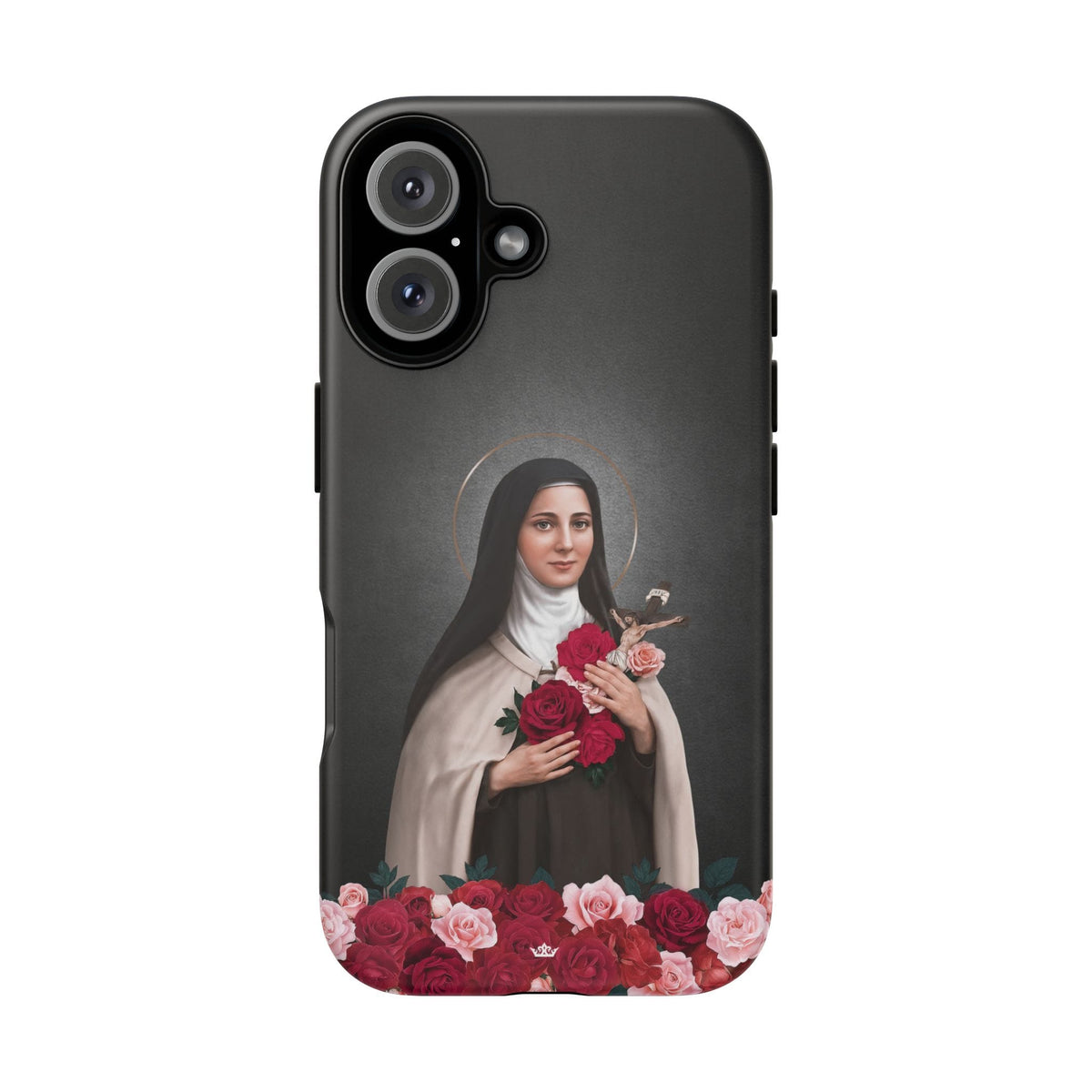St. Therese of Lisieux Hard Phone Case (Dark) Copyright VENXARA