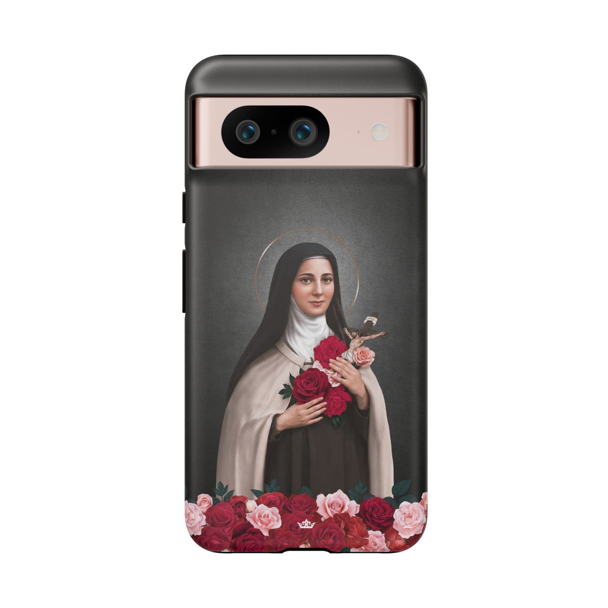 St. Therese of Lisieux Hard Phone Case (Dark) Copyright VENXARA