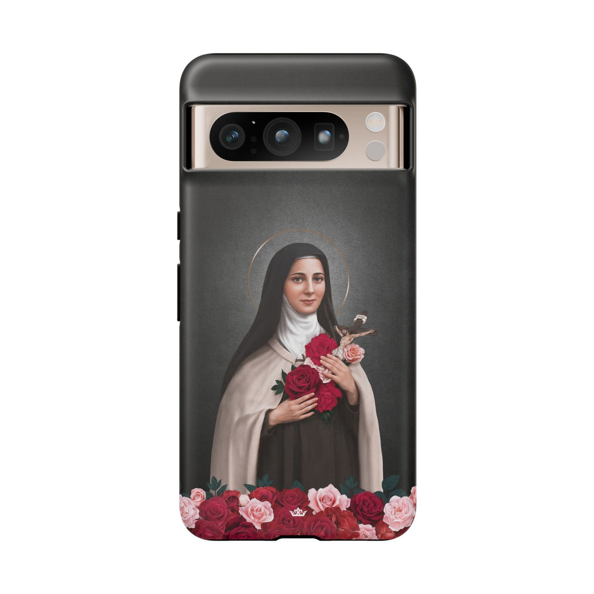 St. Therese of Lisieux Hard Phone Case (Dark) Copyright VENXARA