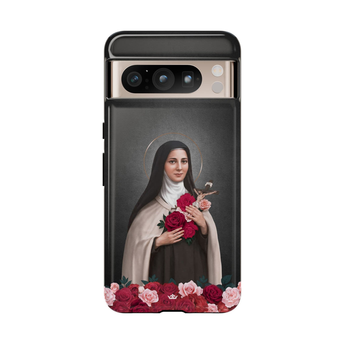 St. Therese of Lisieux Hard Phone Case (Dark) Copyright VENXARA