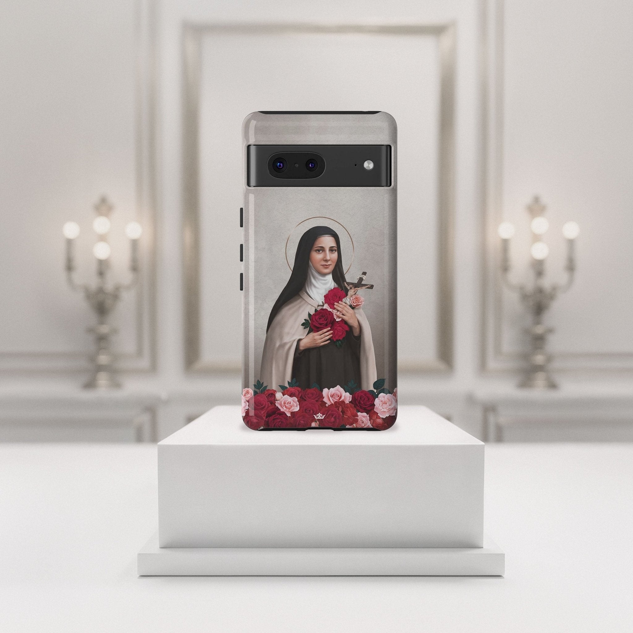St. Therese of Lisieux Hard Phone Case (Light) - VENXARA