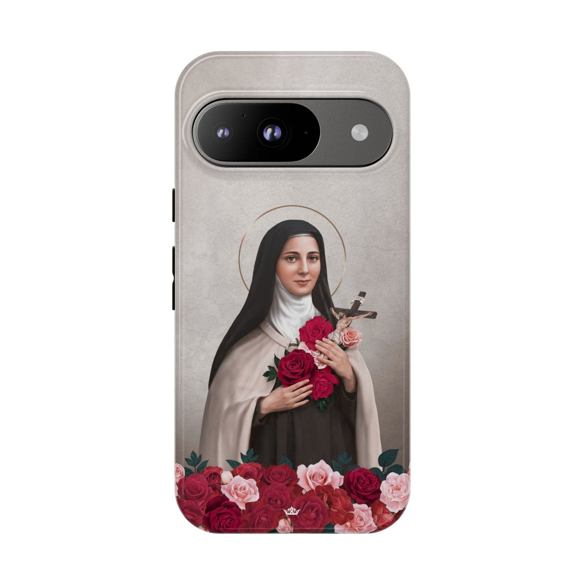 St. Therese of Lisieux Hard Phone Case (Light) Copyright VENXARA