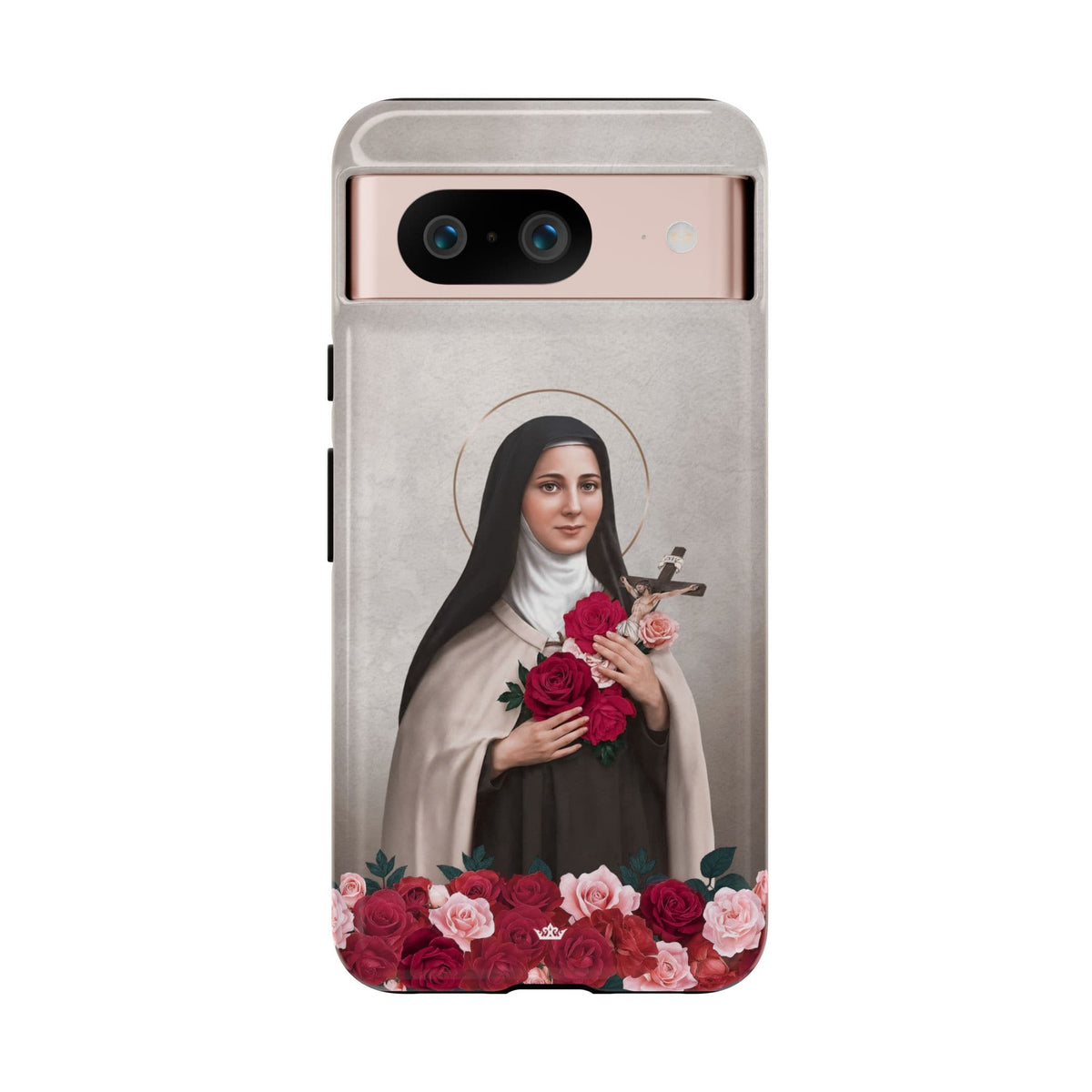St. Therese of Lisieux Hard Phone Case (Light) Copyright VENXARA