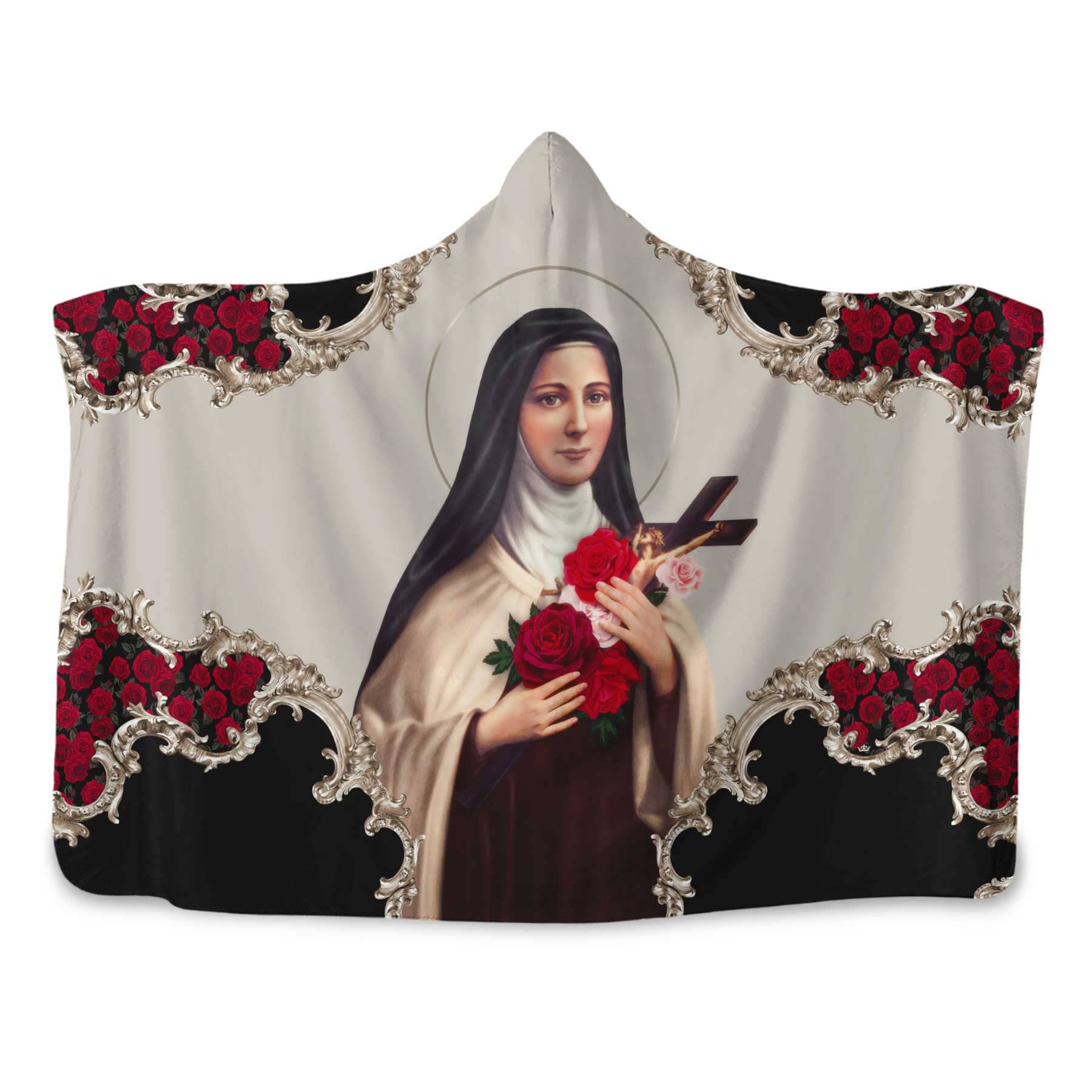 St. Therese of Lisieux Hooded Blanket (Baroque) - VENXARA®