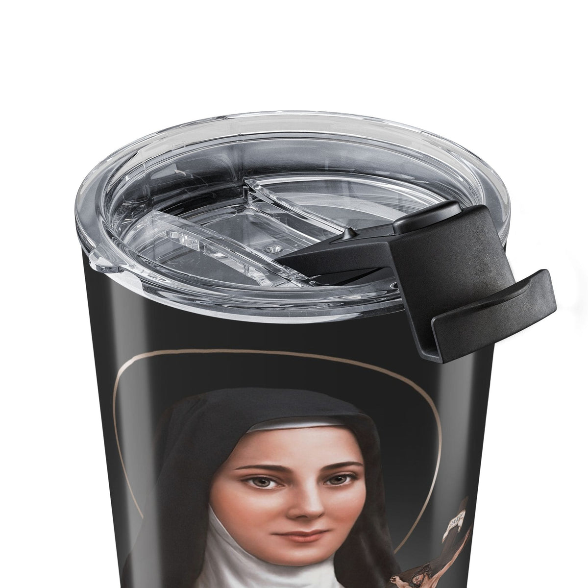 St. Therese of Lisieux Lord's Prayer Tumbler (Ash 20 oz) Copyright VENXARA