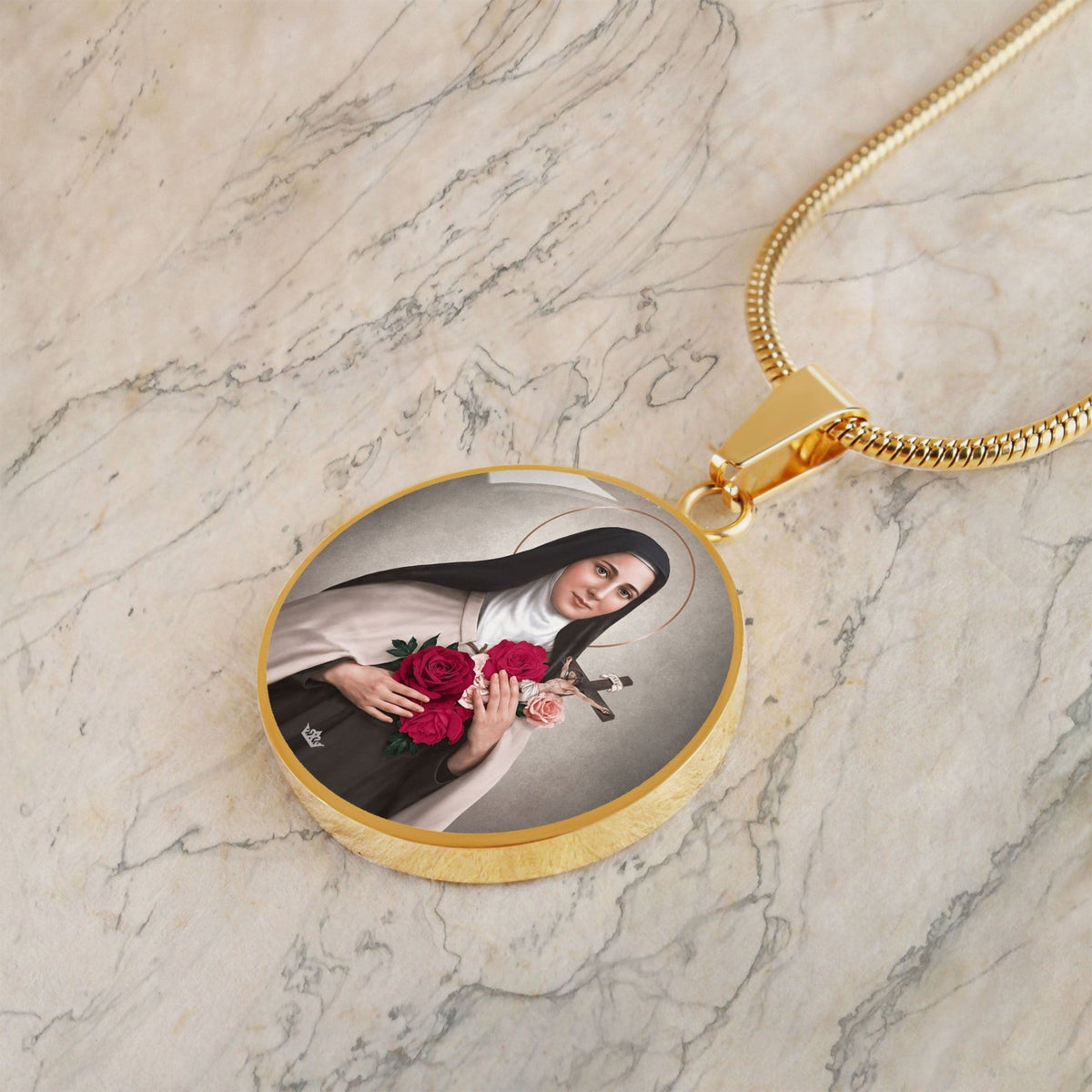 St. Therese of Lisieux Pendant Necklace Copyright VENXARA