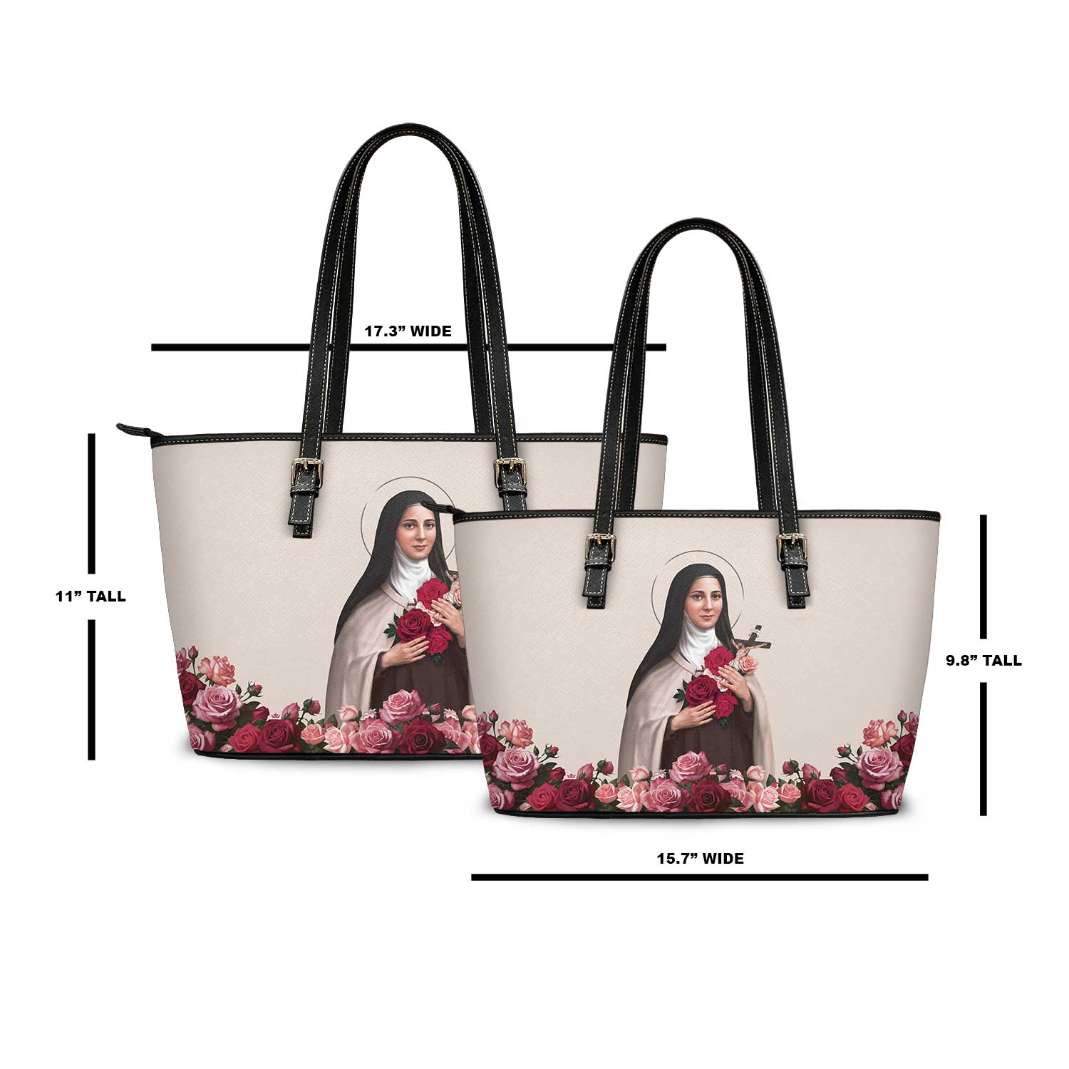 St. Therese of Lisieux Tote Bag (Sand) - VENXARA®