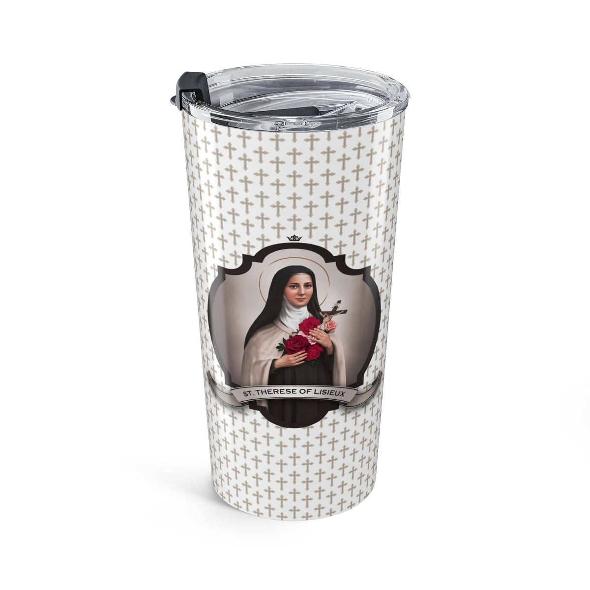 St. Therese of Lisieux Tumbler (Crosses 20 oz) Copyright VENXARA