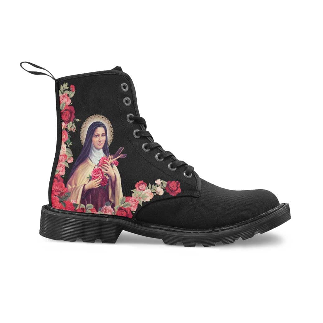 St. Therese of Lisieux Women's Canvas Boots - VENXARA®