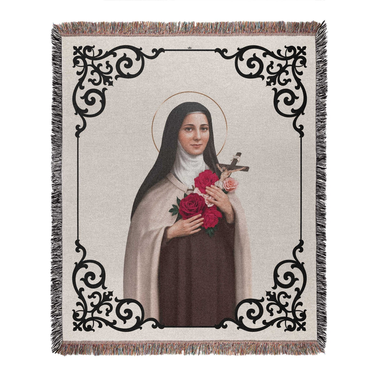 St. Therese of Lisieux Woven Blanket Copyright VENXARA