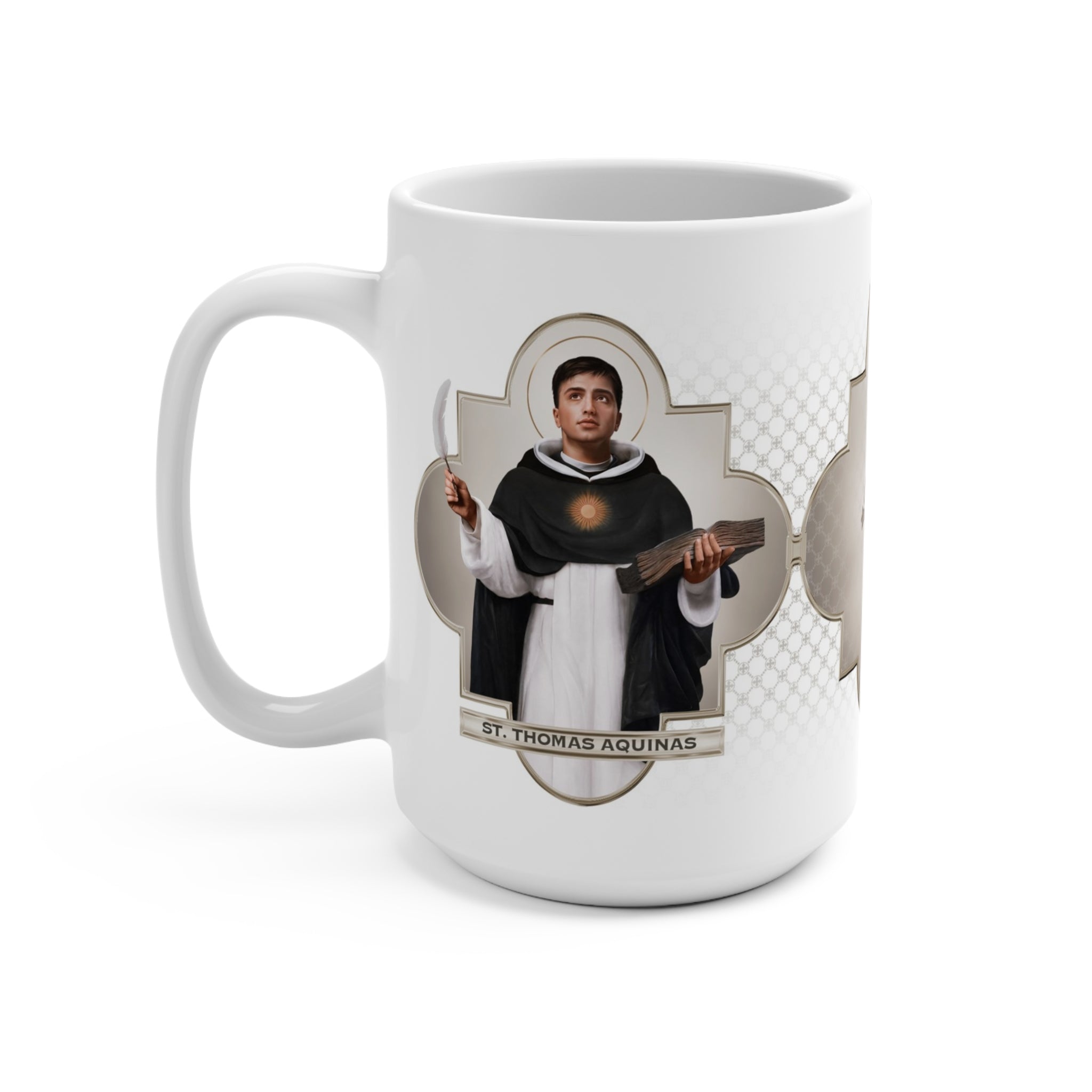 St. Thomas Aquinas Ceramic Mug - VENXARA®
