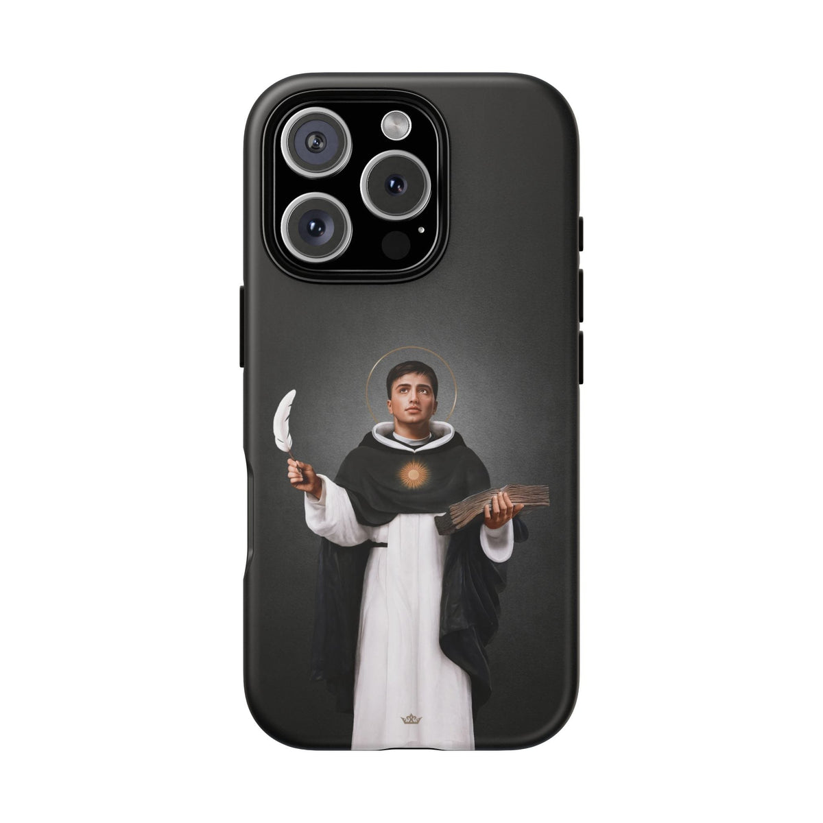 St. Thomas Aquinas Hard Phone Case (Dark) Copyright VENXARA