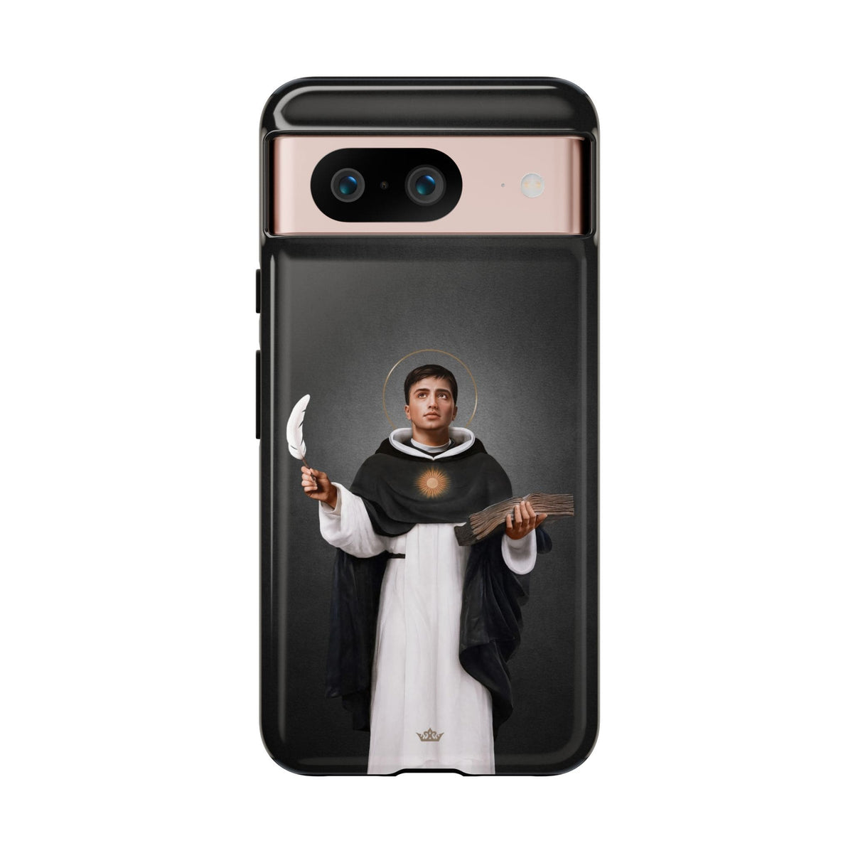 St. Thomas Aquinas Hard Phone Case (Dark) Copyright VENXARA