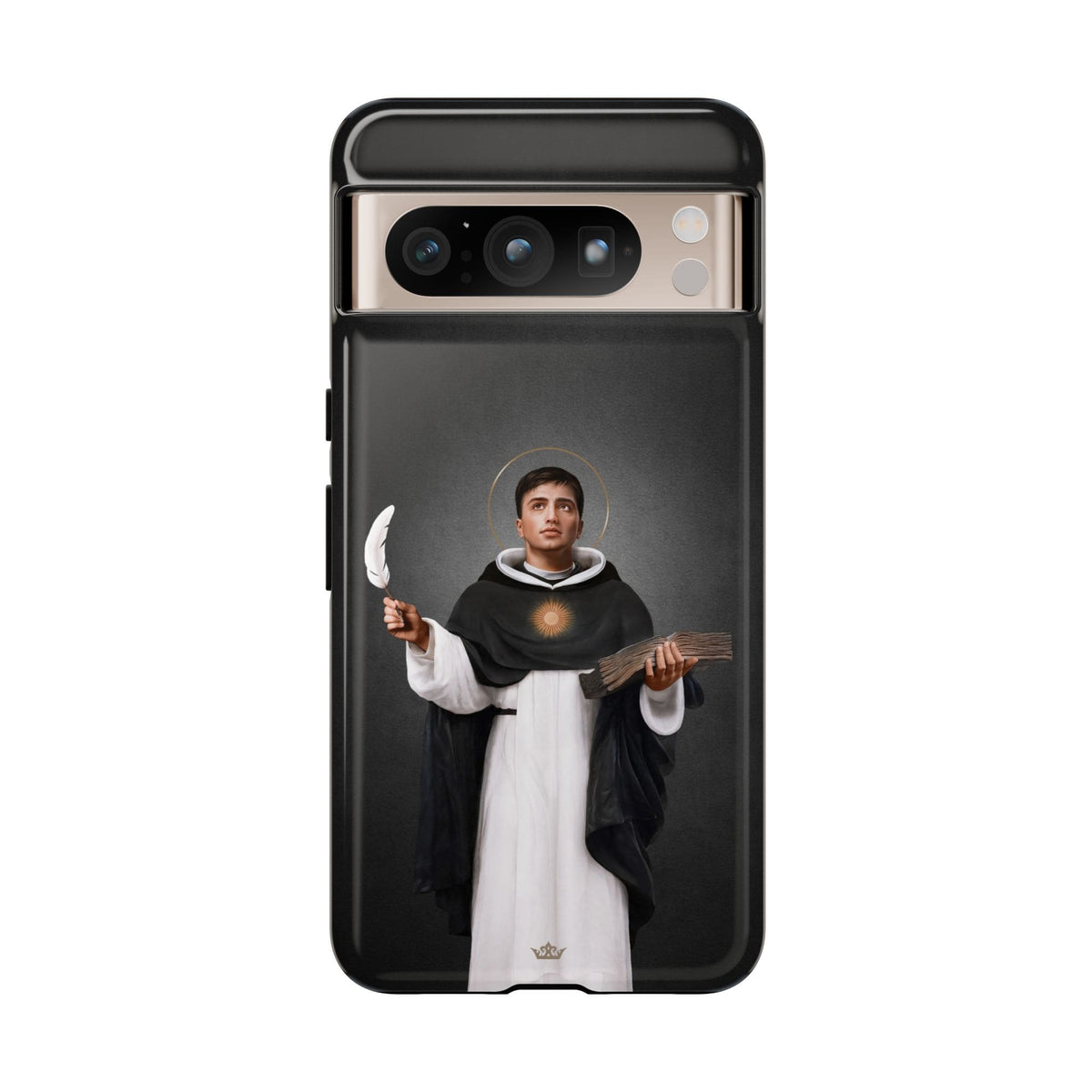 St. Thomas Aquinas Hard Phone Case (Dark) Copyright VENXARA