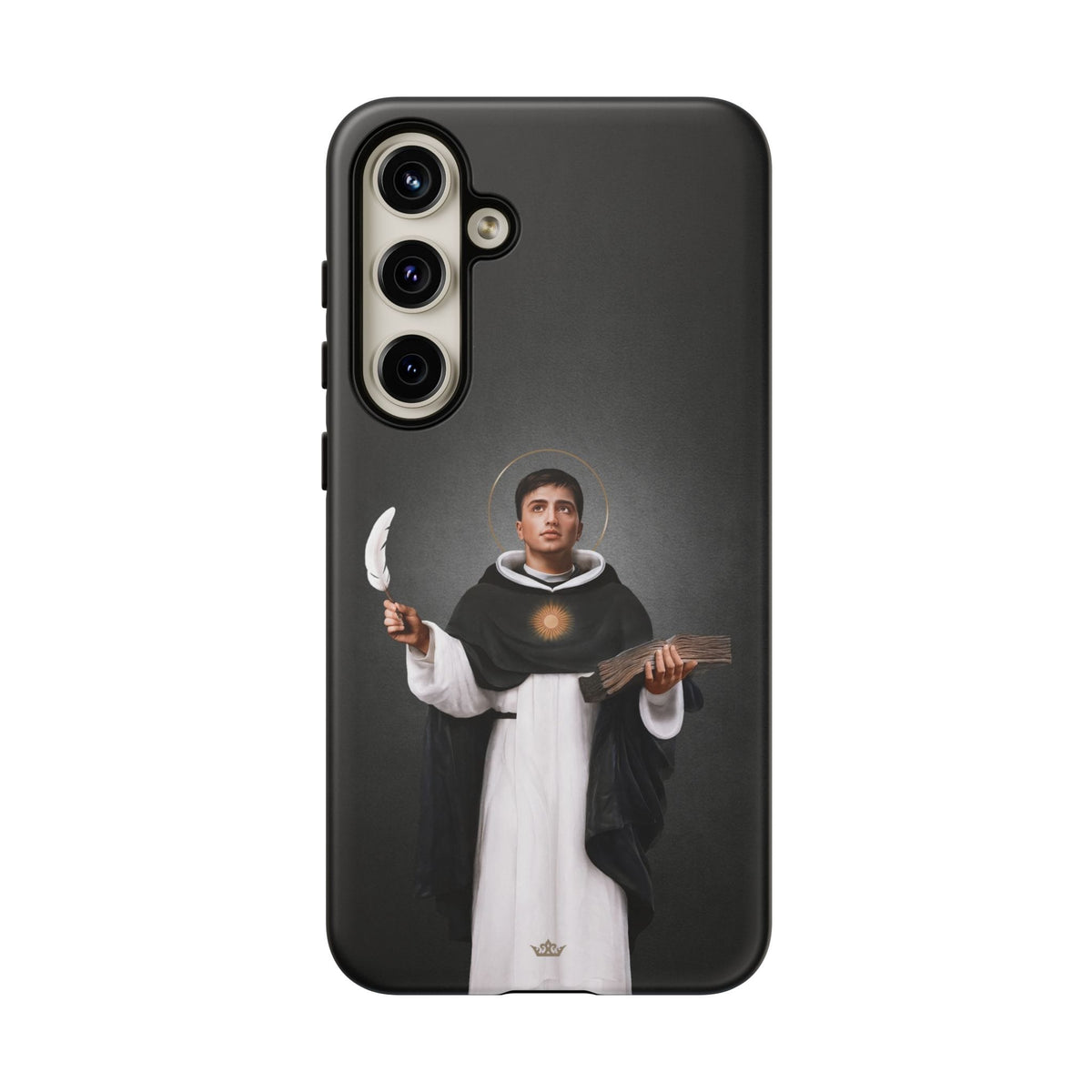 St. Thomas Aquinas Hard Phone Case (Dark) Copyright VENXARA