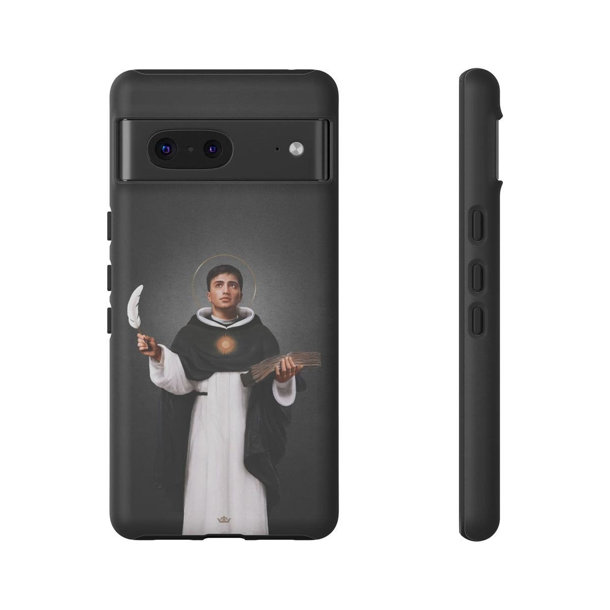 St. Thomas Aquinas Hard Phone Case (Dark) Copyright VENXARA