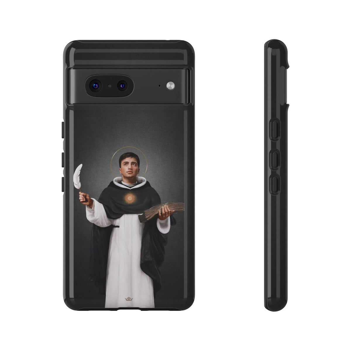 St. Thomas Aquinas Hard Phone Case (Dark) Copyright VENXARA