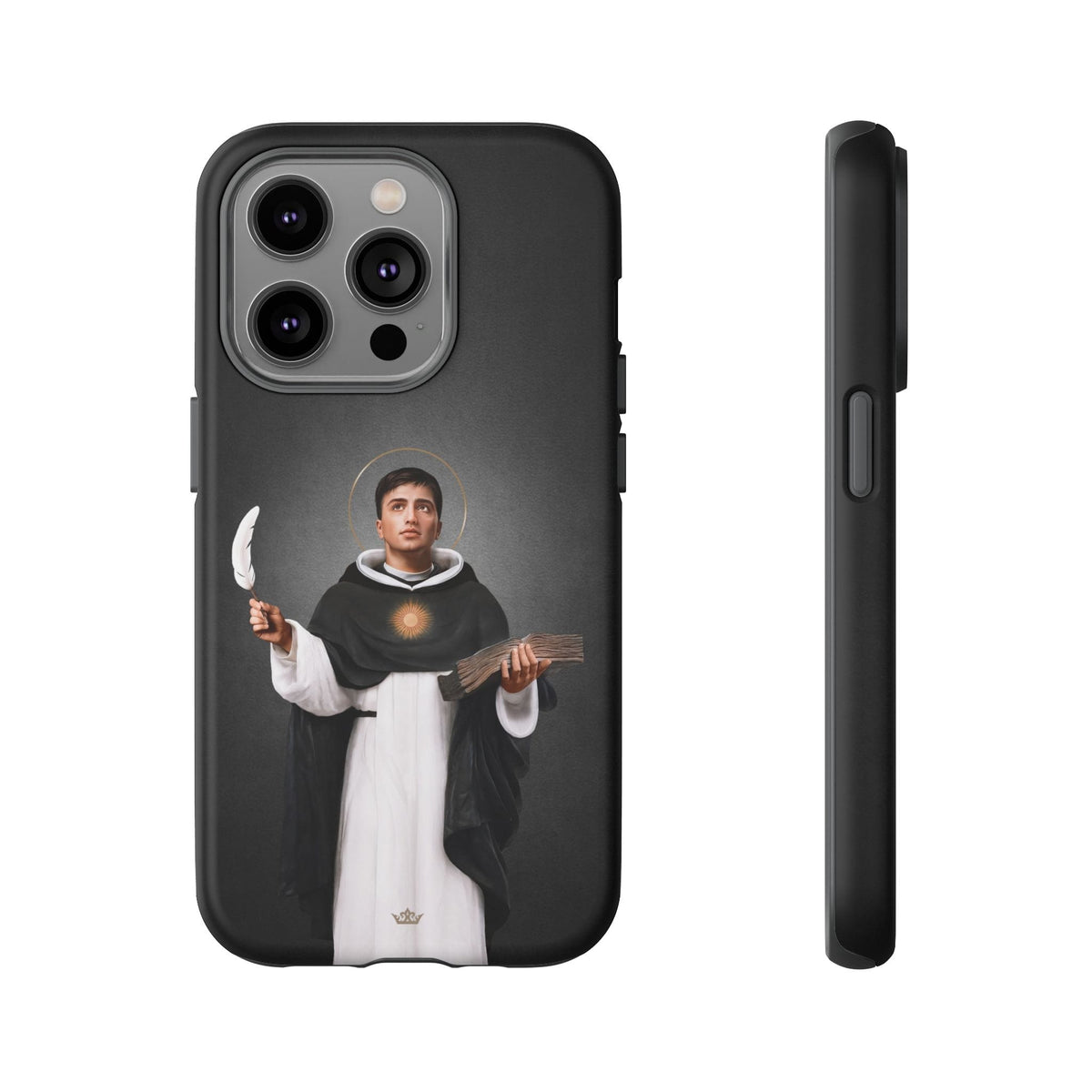 St. Thomas Aquinas Hard Phone Case (Dark) Copyright VENXARA