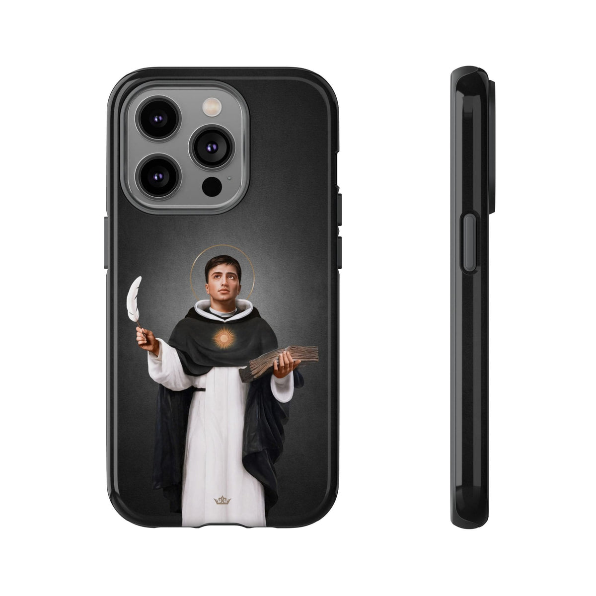 St. Thomas Aquinas Hard Phone Case (Dark) Copyright VENXARA