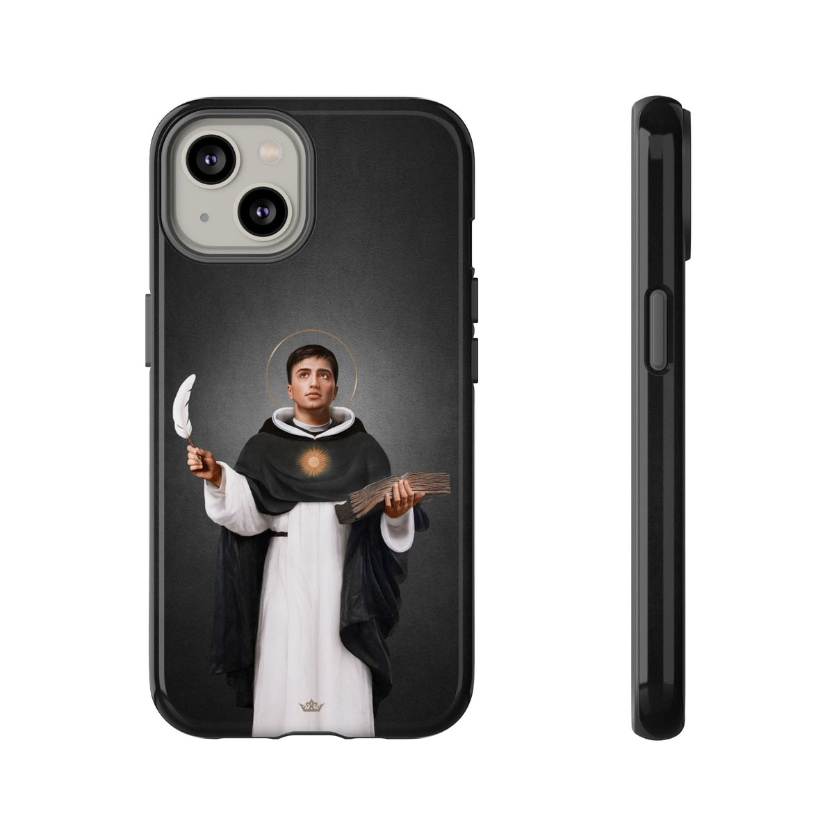 St. Thomas Aquinas Hard Phone Case (Dark) Copyright VENXARA