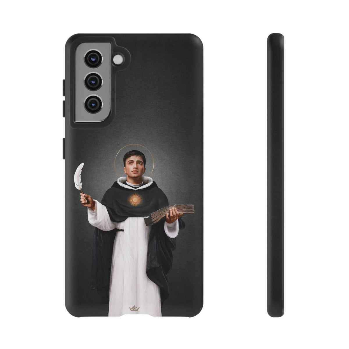 St. Thomas Aquinas Hard Phone Case (Dark) Copyright VENXARA