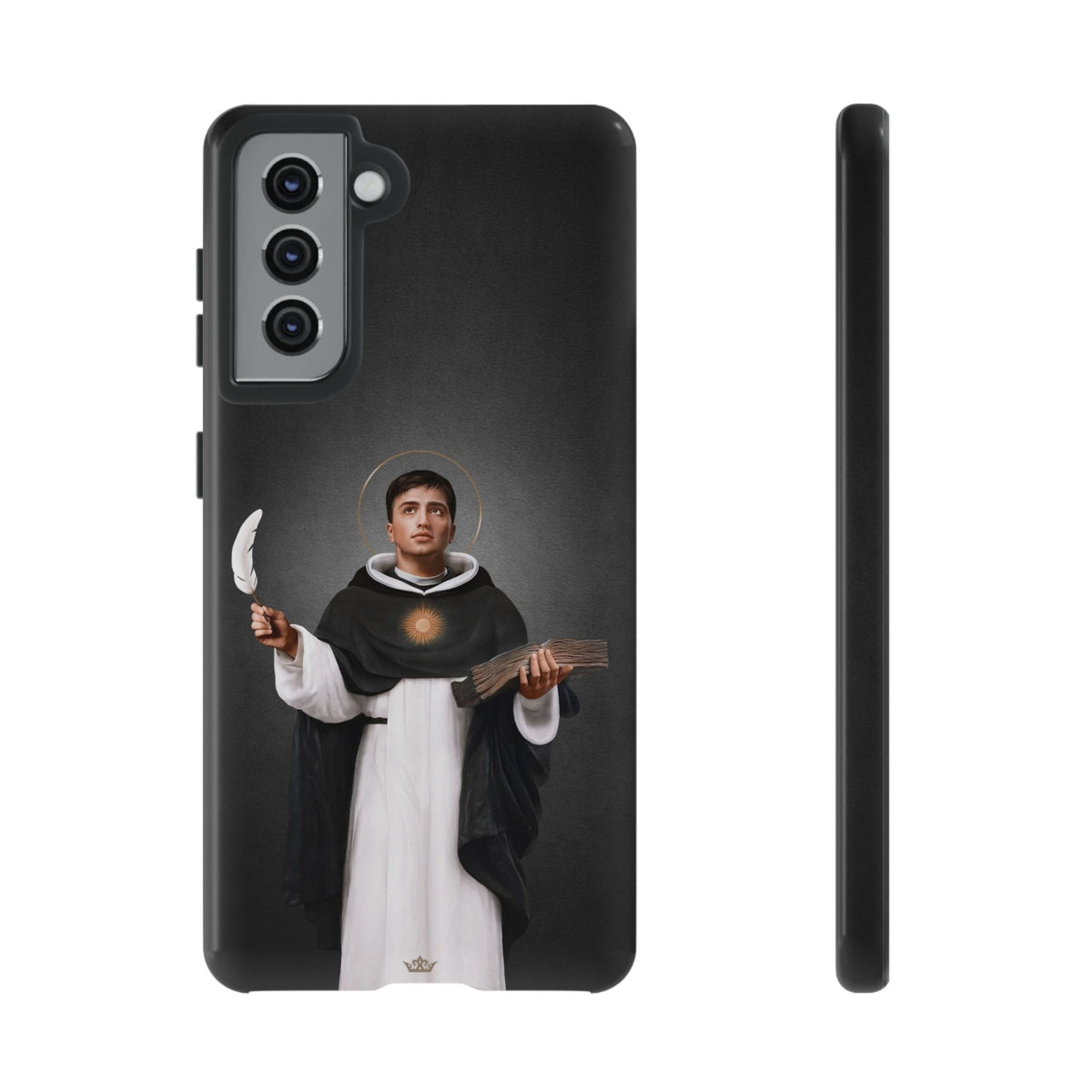 St. Thomas Aquinas Hard Phone Case (Dark) Copyright VENXARA