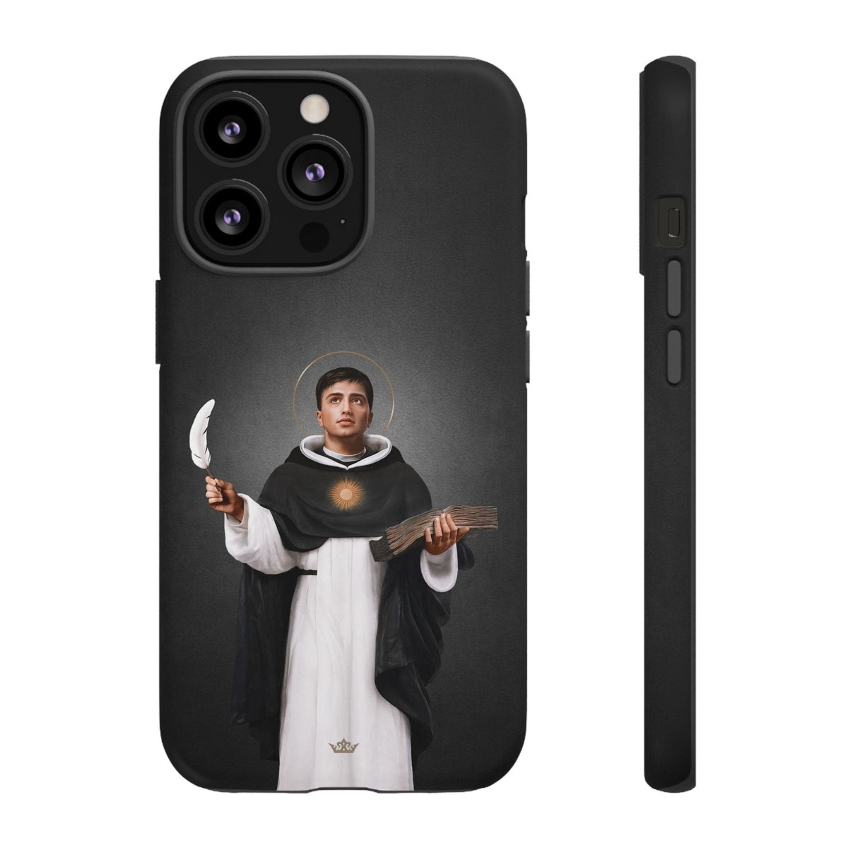 St. Thomas Aquinas Hard Phone Case (Dark) Copyright VENXARA
