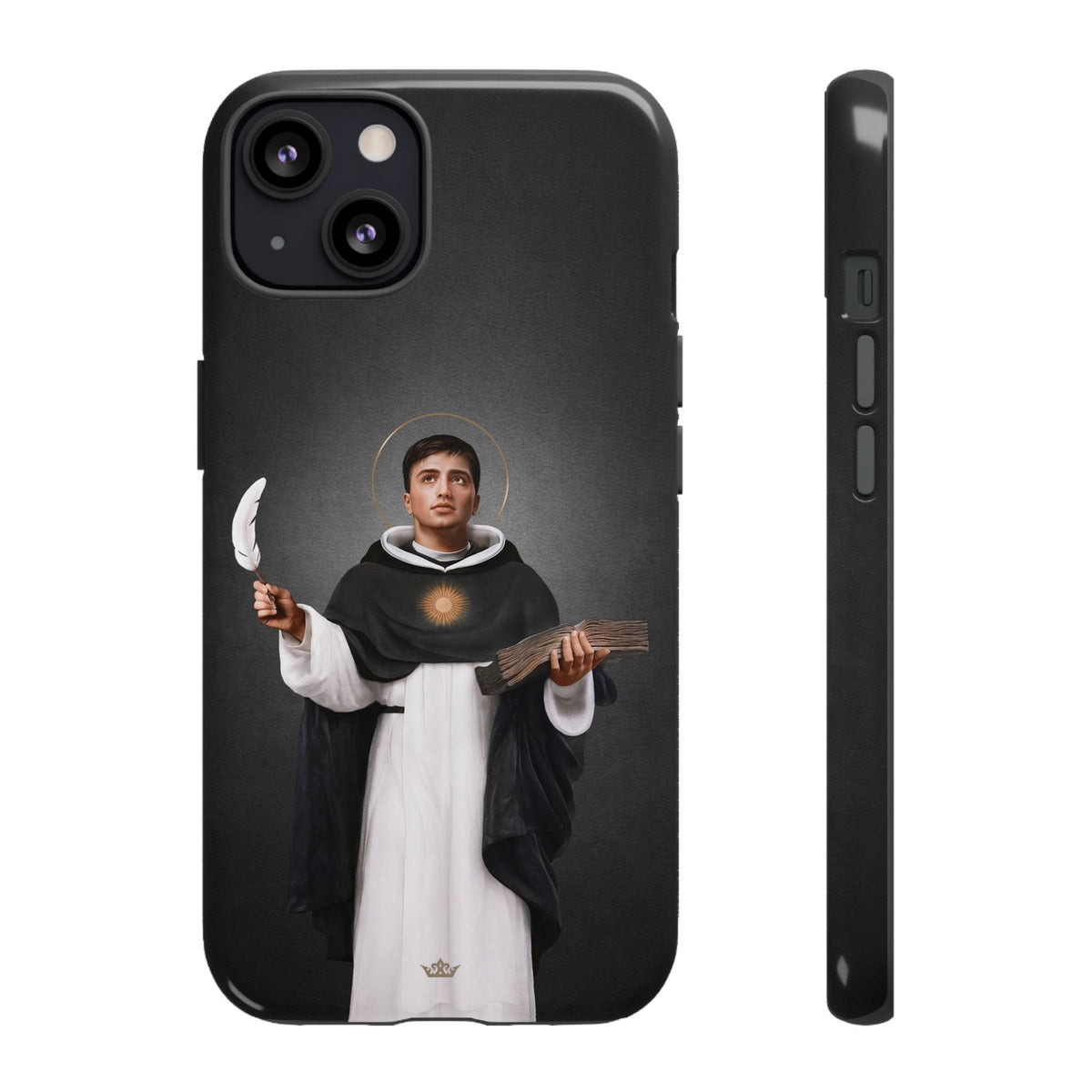 St. Thomas Aquinas Hard Phone Case (Dark) Copyright VENXARA