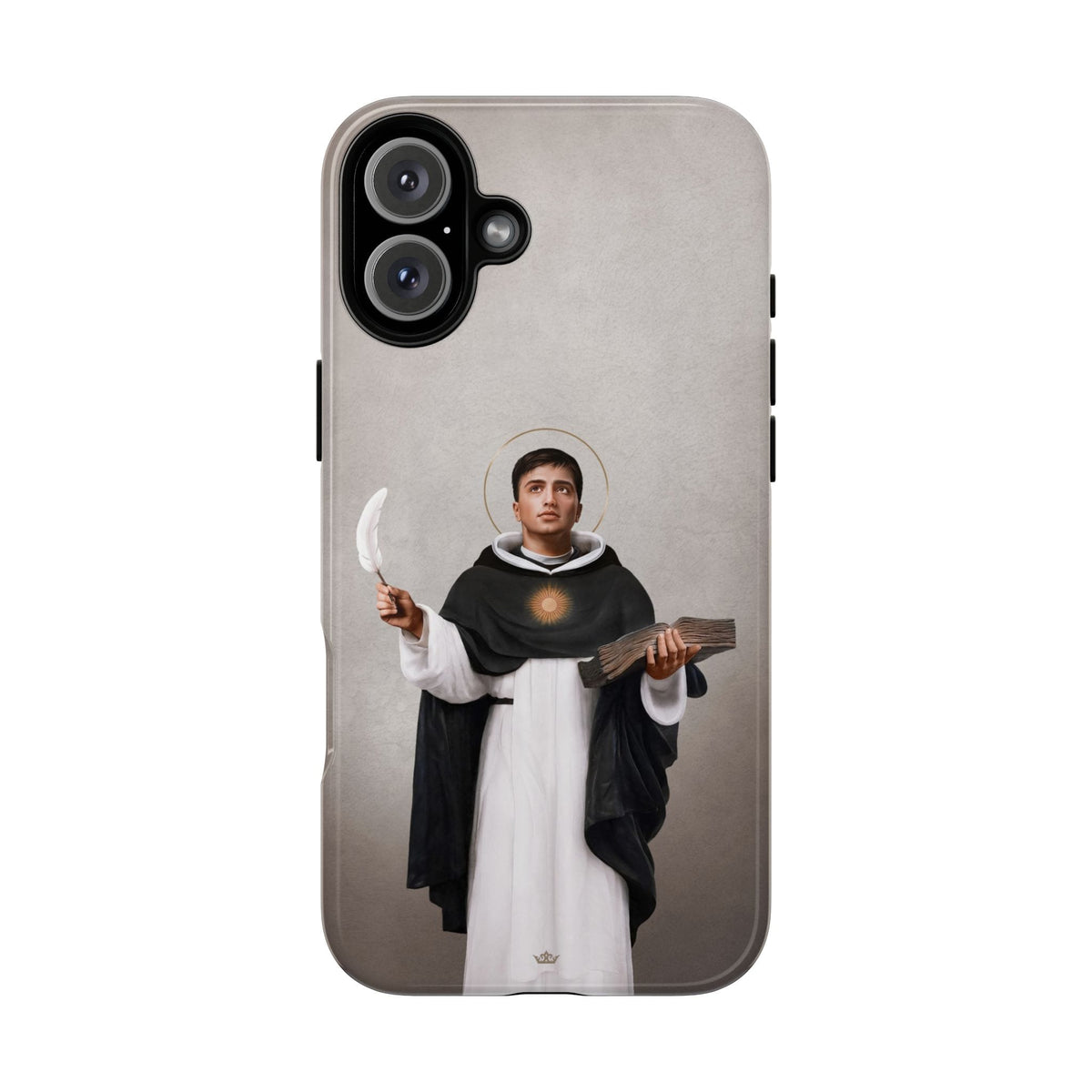 St. Thomas Aquinas Hard Phone Case (Light) Copyright VENXARA