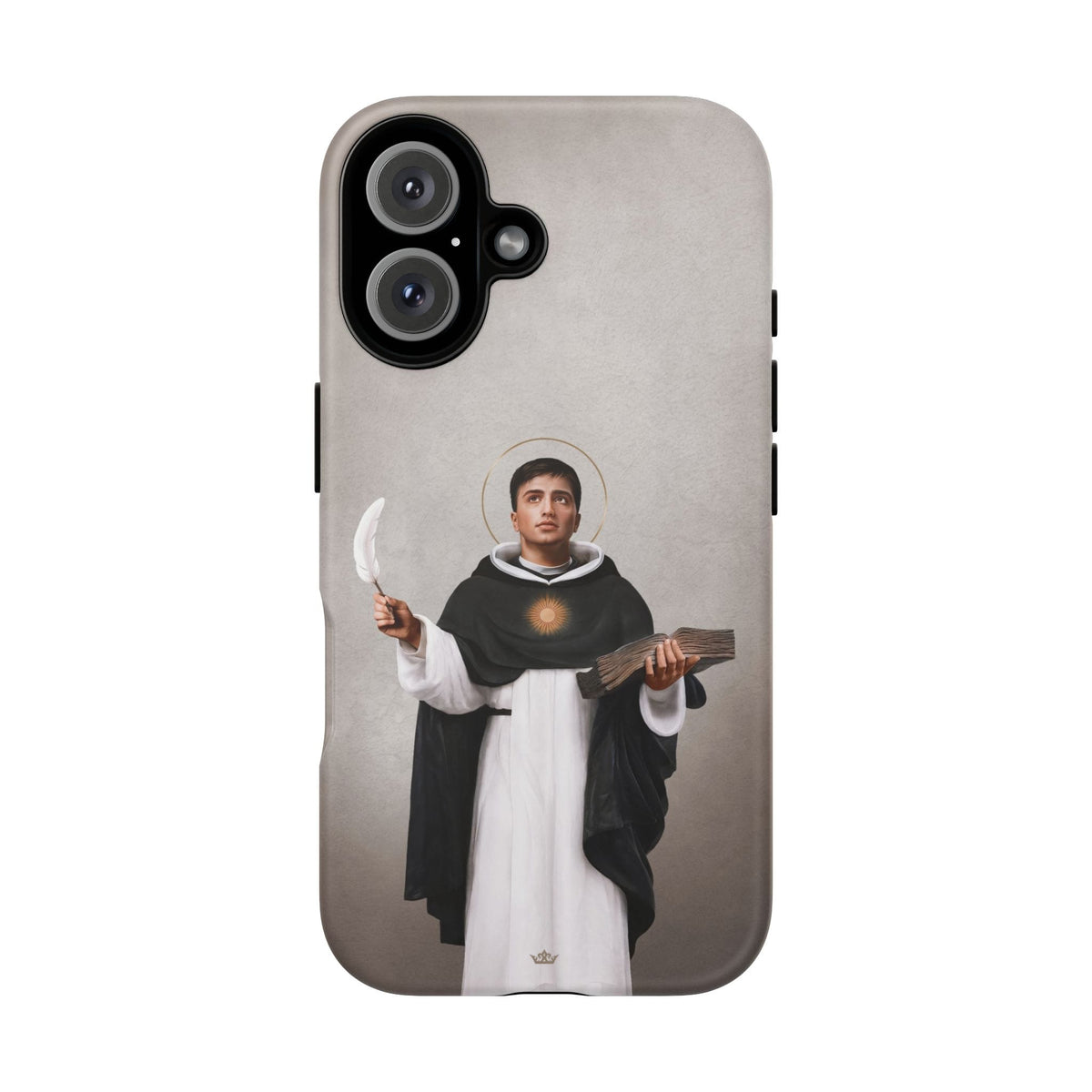 St. Thomas Aquinas Hard Phone Case (Light) Copyright VENXARA