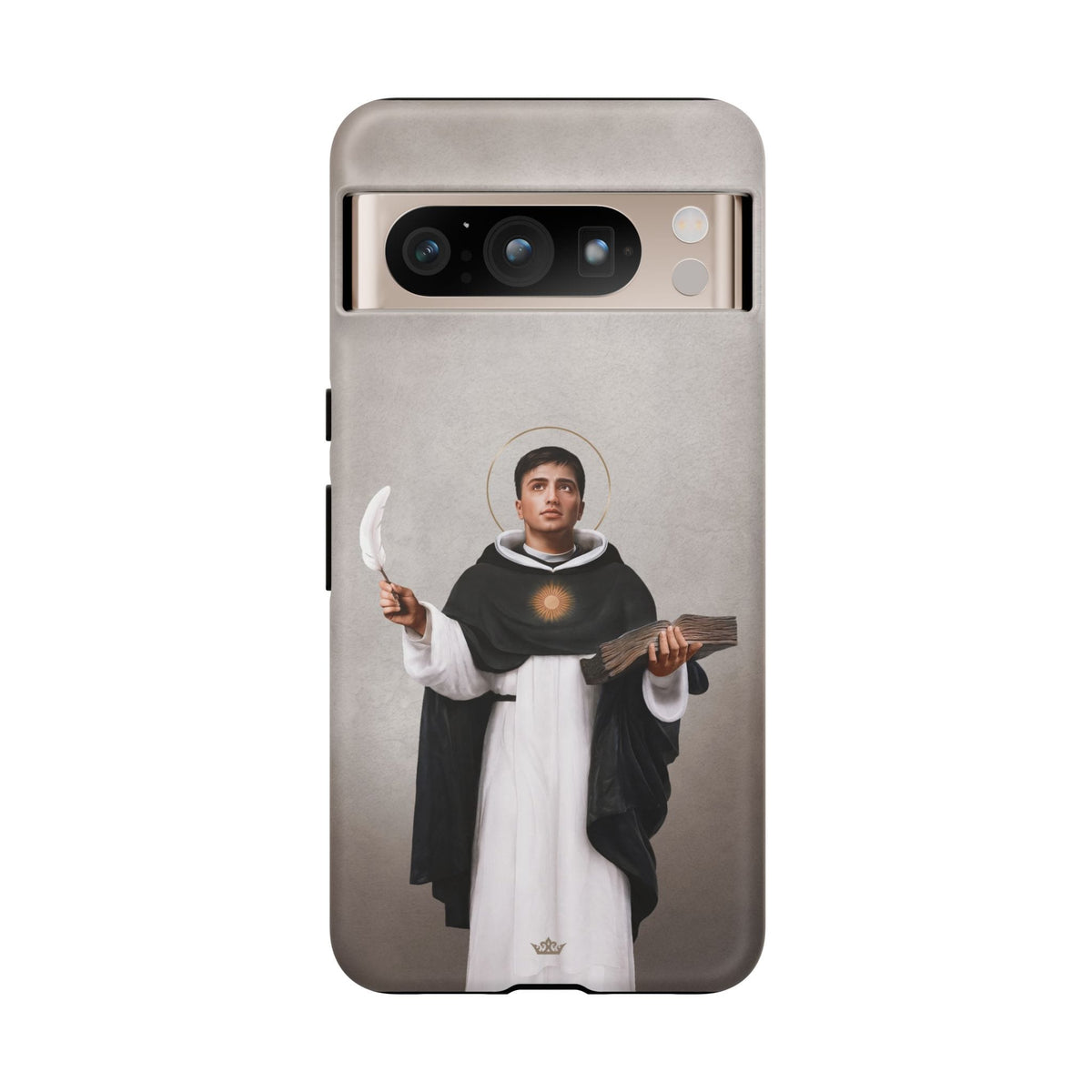 St. Thomas Aquinas Hard Phone Case (Light) Copyright VENXARA