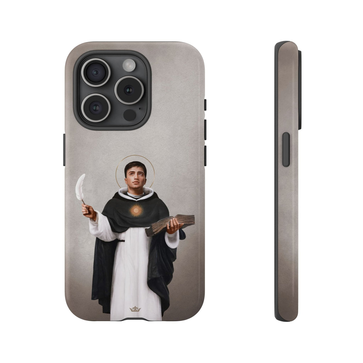 St. Thomas Aquinas Hard Phone Case (Light) Copyright VENXARA