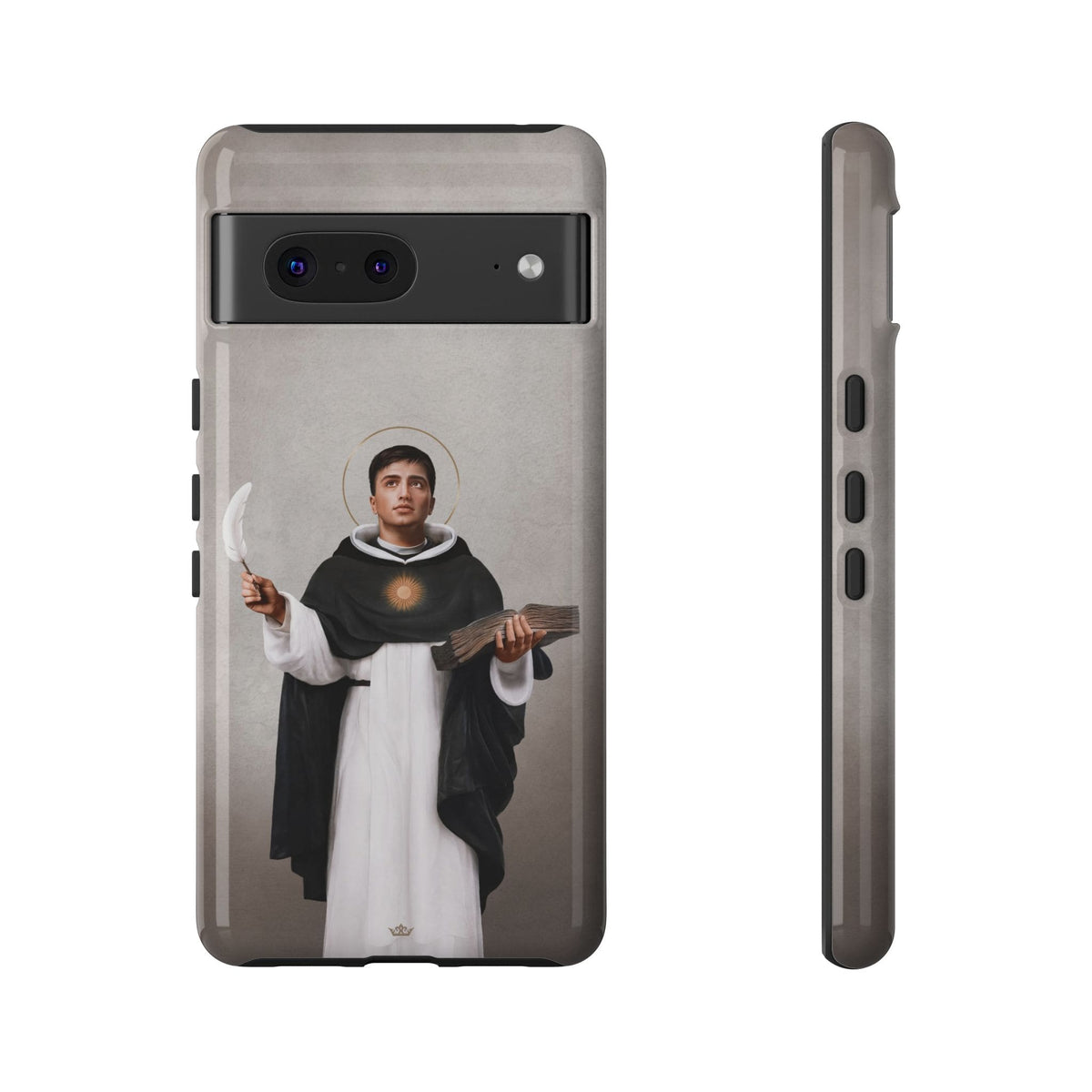 St. Thomas Aquinas Hard Phone Case (Light) Copyright VENXARA