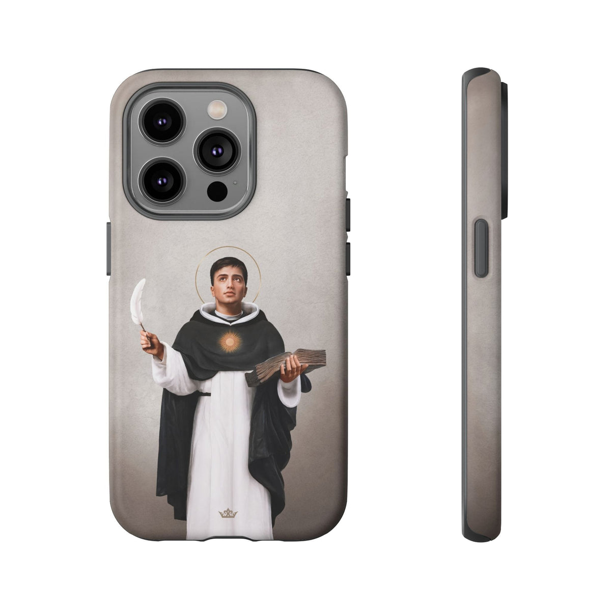 St. Thomas Aquinas Hard Phone Case (Light) Copyright VENXARA