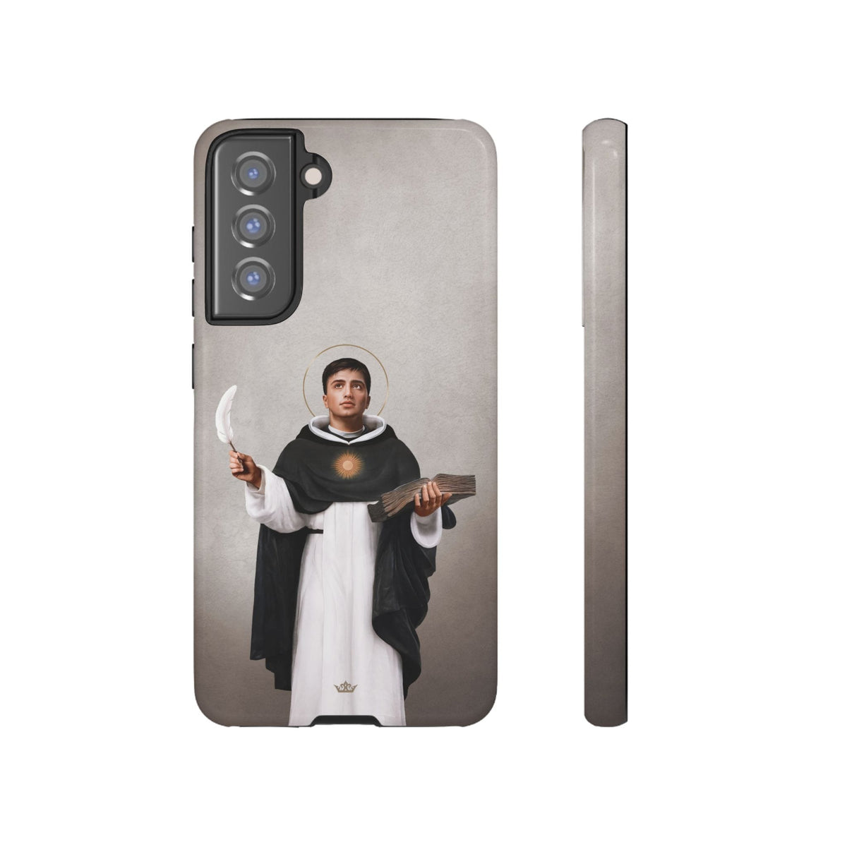 St. Thomas Aquinas Hard Phone Case (Light) Copyright VENXARA
