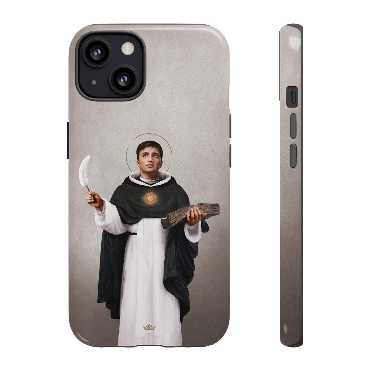 St. Thomas Aquinas Hard Phone Case (Light) Copyright VENXARA