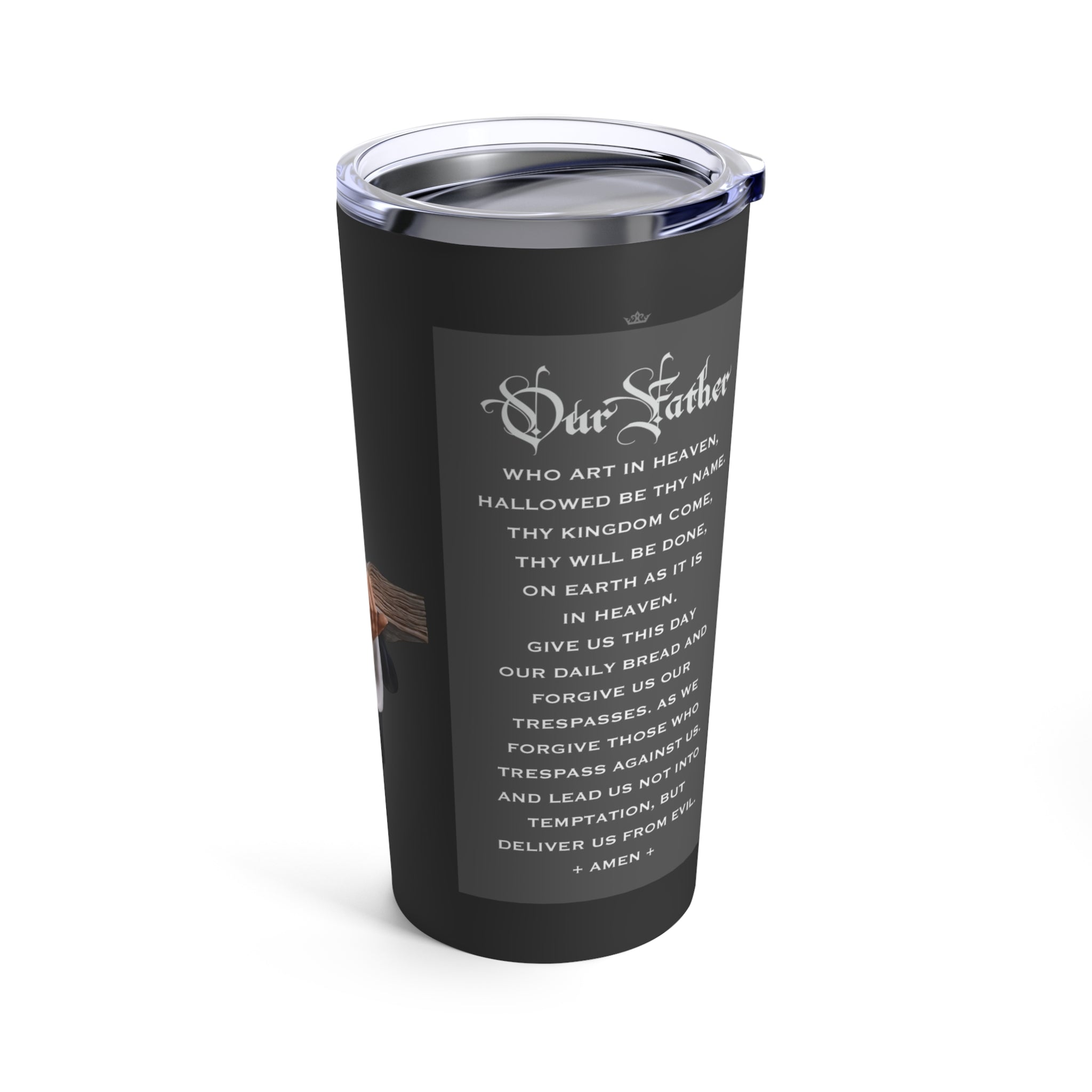 St. Thomas Aquinas Lord's Prayer Tumbler 20 oz. (Ash) - VENXARA®
