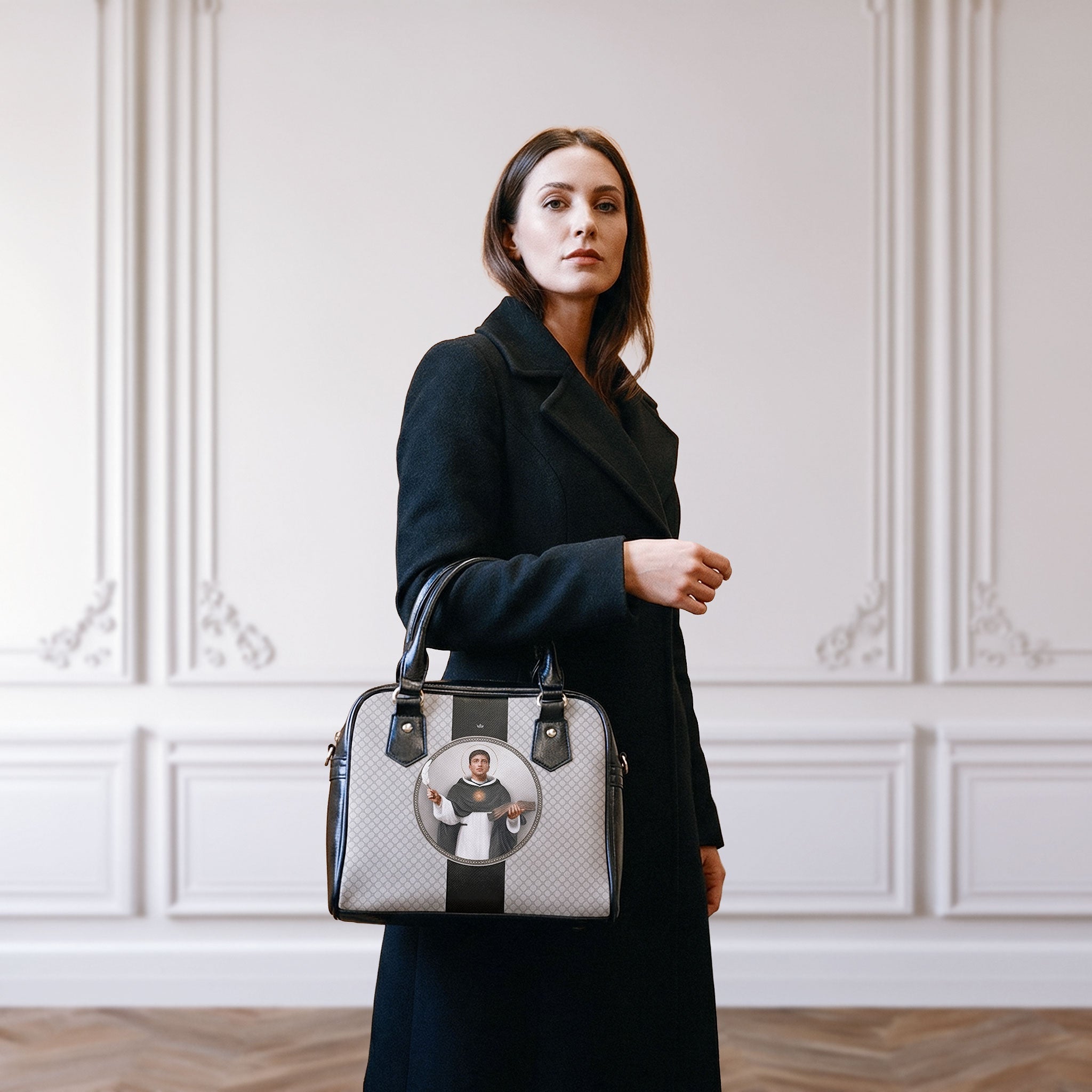 St. Thomas Aquinas Medallion Handbag - Venxara
