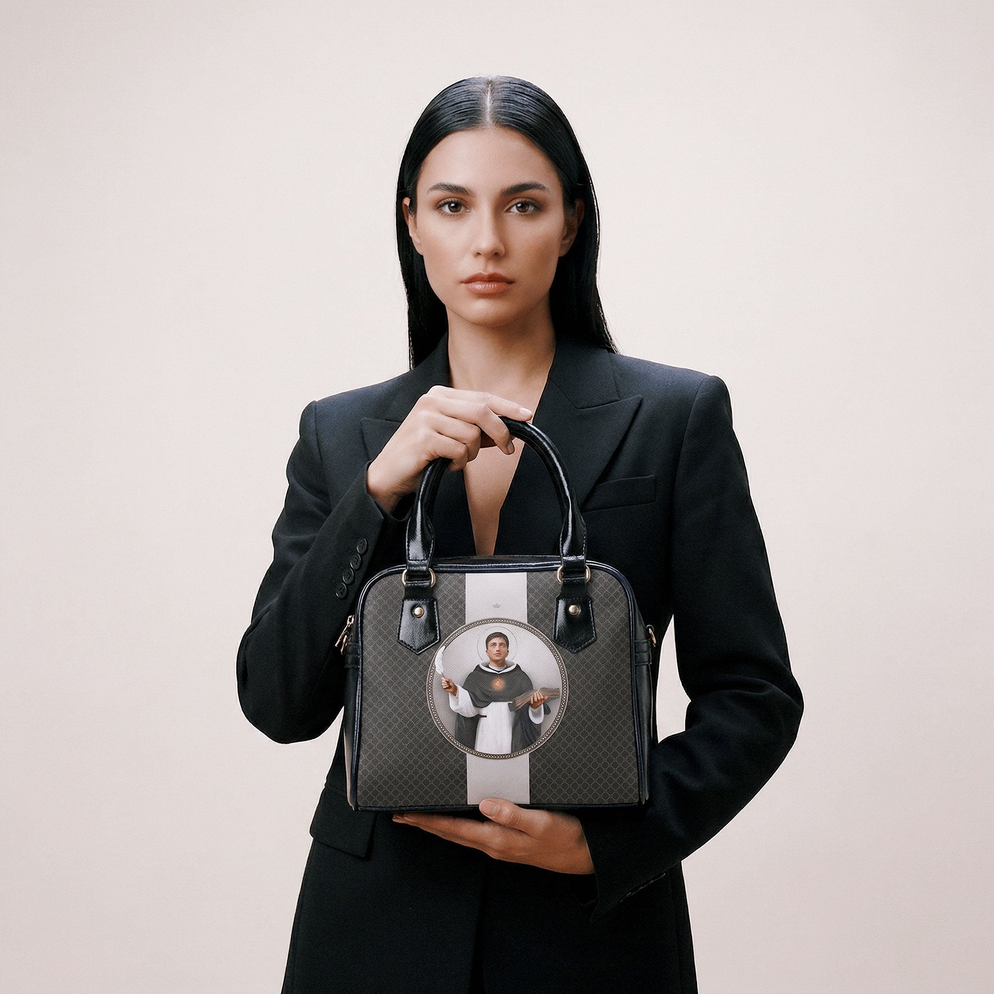 St. Thomas Aquinas Medallion Handbag - Venxara