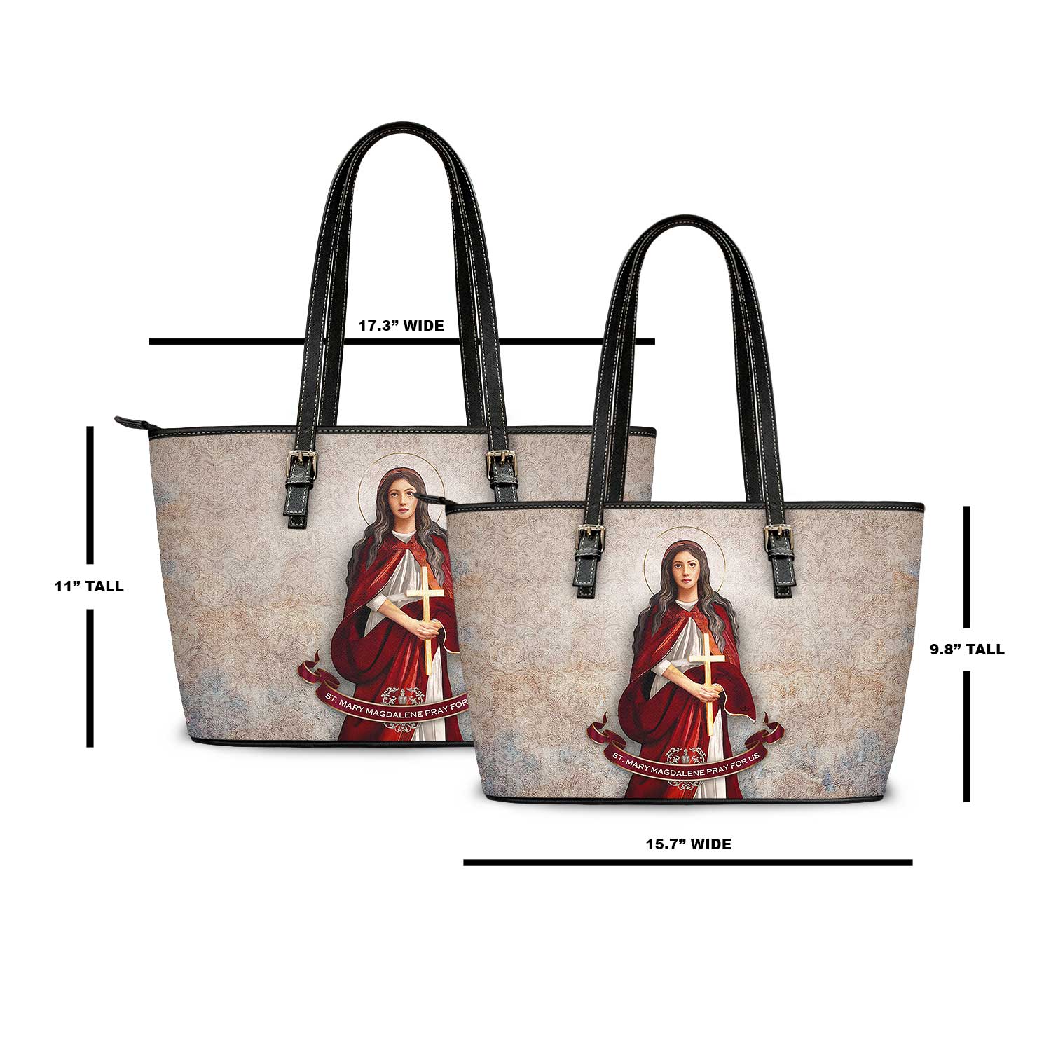 St. Mary Magdalene Tote Bag (Damask Light Patina)