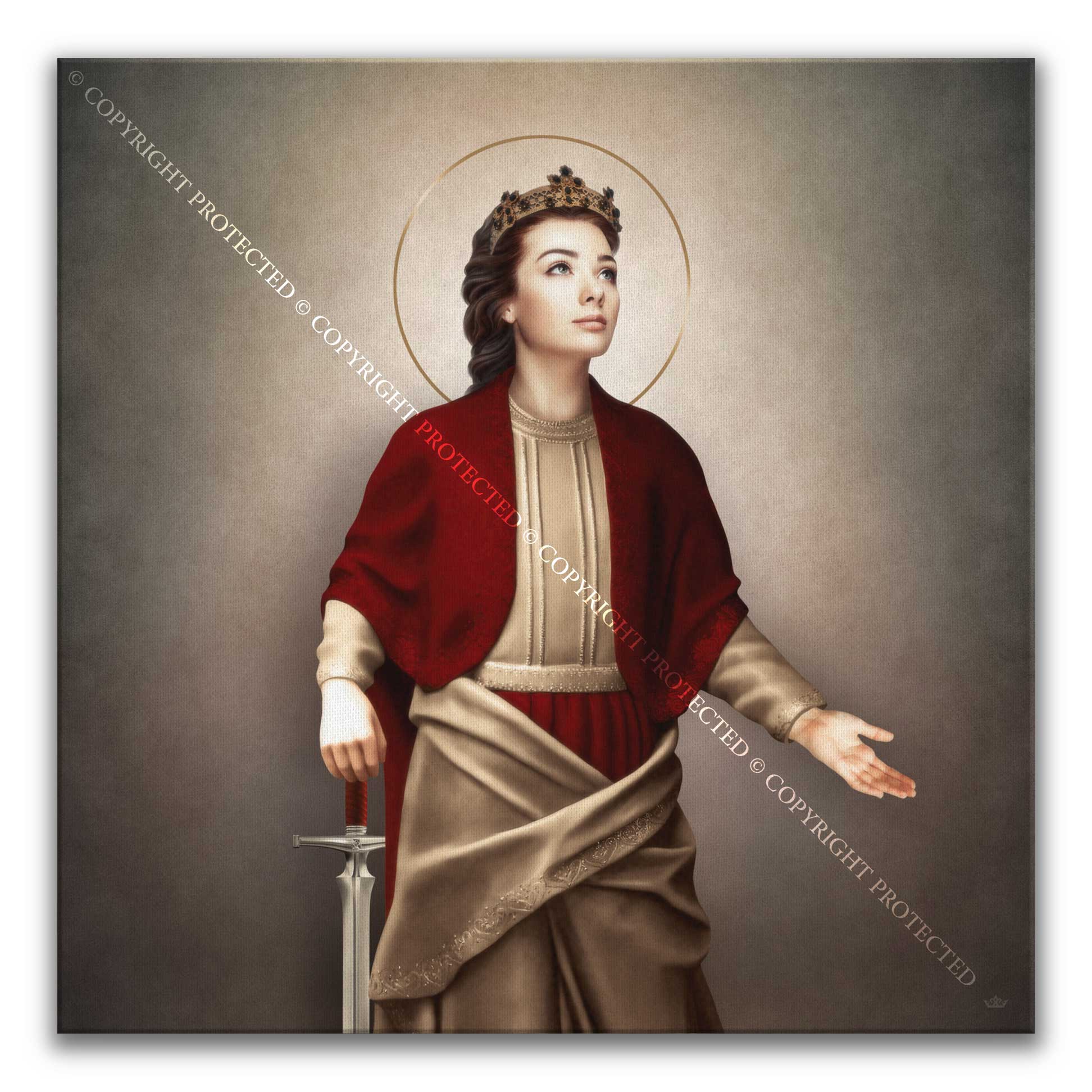 St. Dymphna Canvas Print